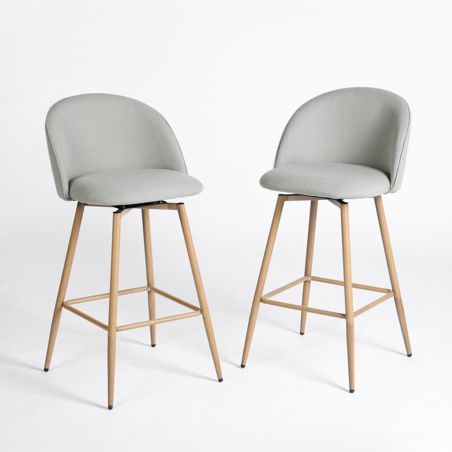 Homy Casa HASEEB GREY 2 stools - View #9