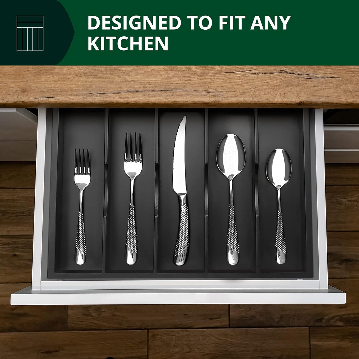 ROYAL CRAFT WOOD RCW-KITDRAW-B-BLK Drawer-Organizers - View #4
