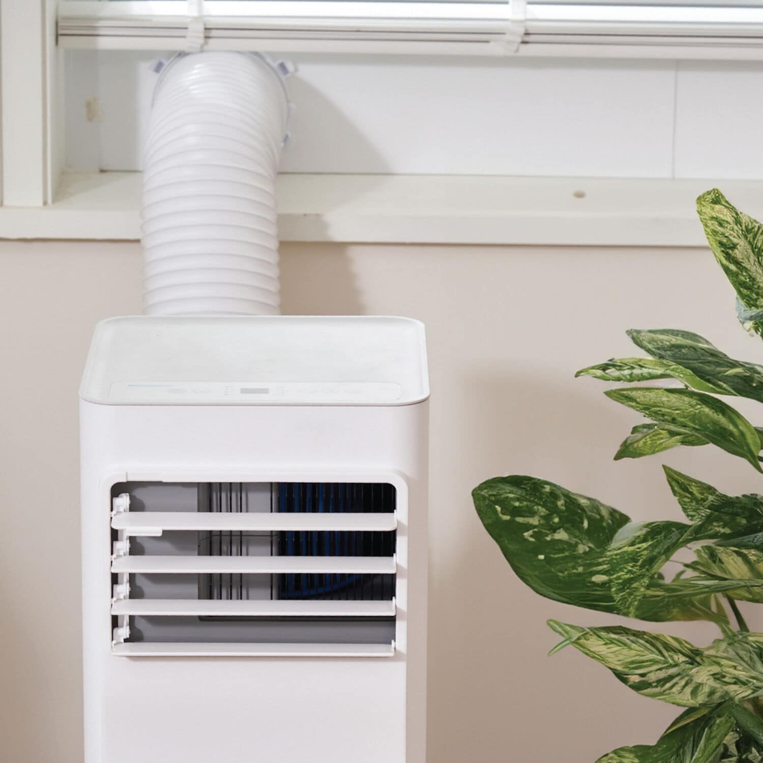 Keystone White Portable Air Conditioner with Remote and Sleep Mode