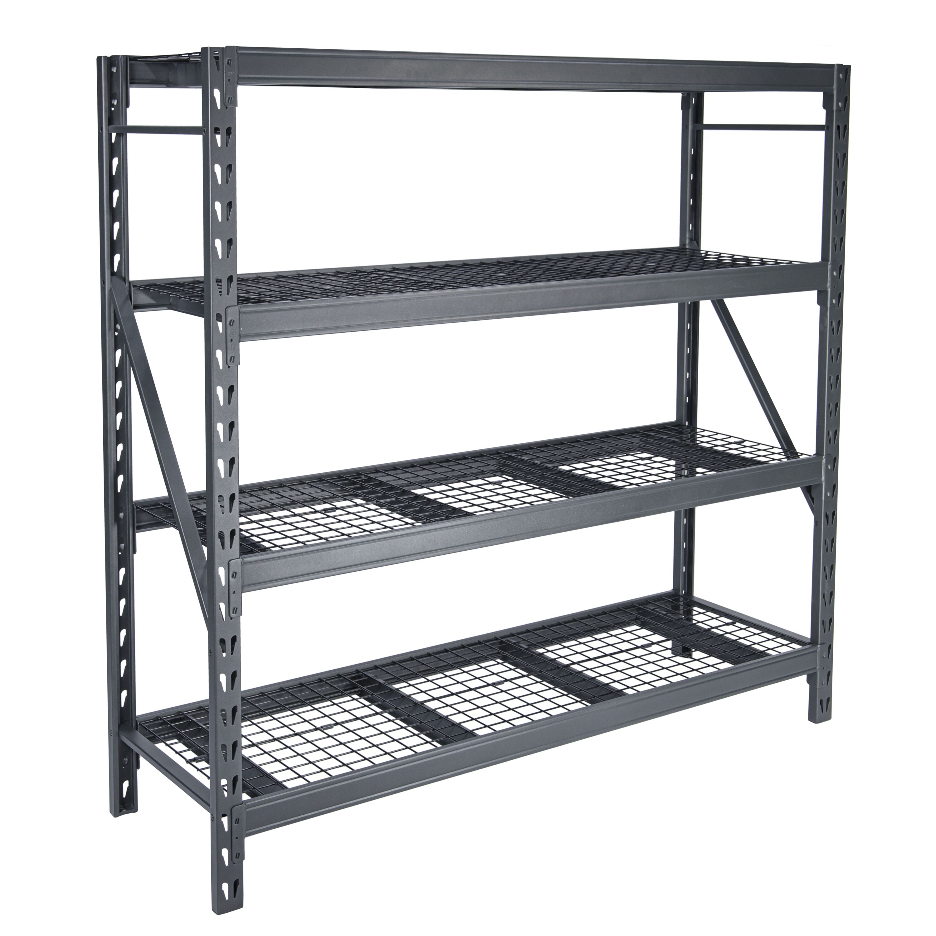 Kobalt Steel Heavy Duty 4-Tier Utility Shelving Unit (14-in W x 76.8-in ...