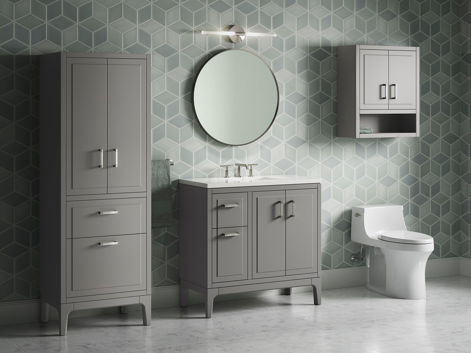 KOHLER 33553-ASB-1WT Bath-Vanity-Combo - View #2