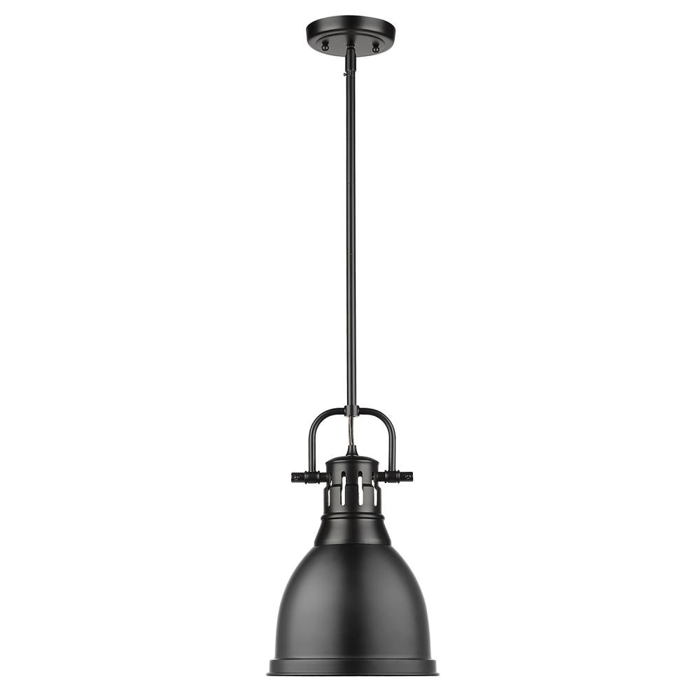 Matte Black Mini Steel Pendant Light