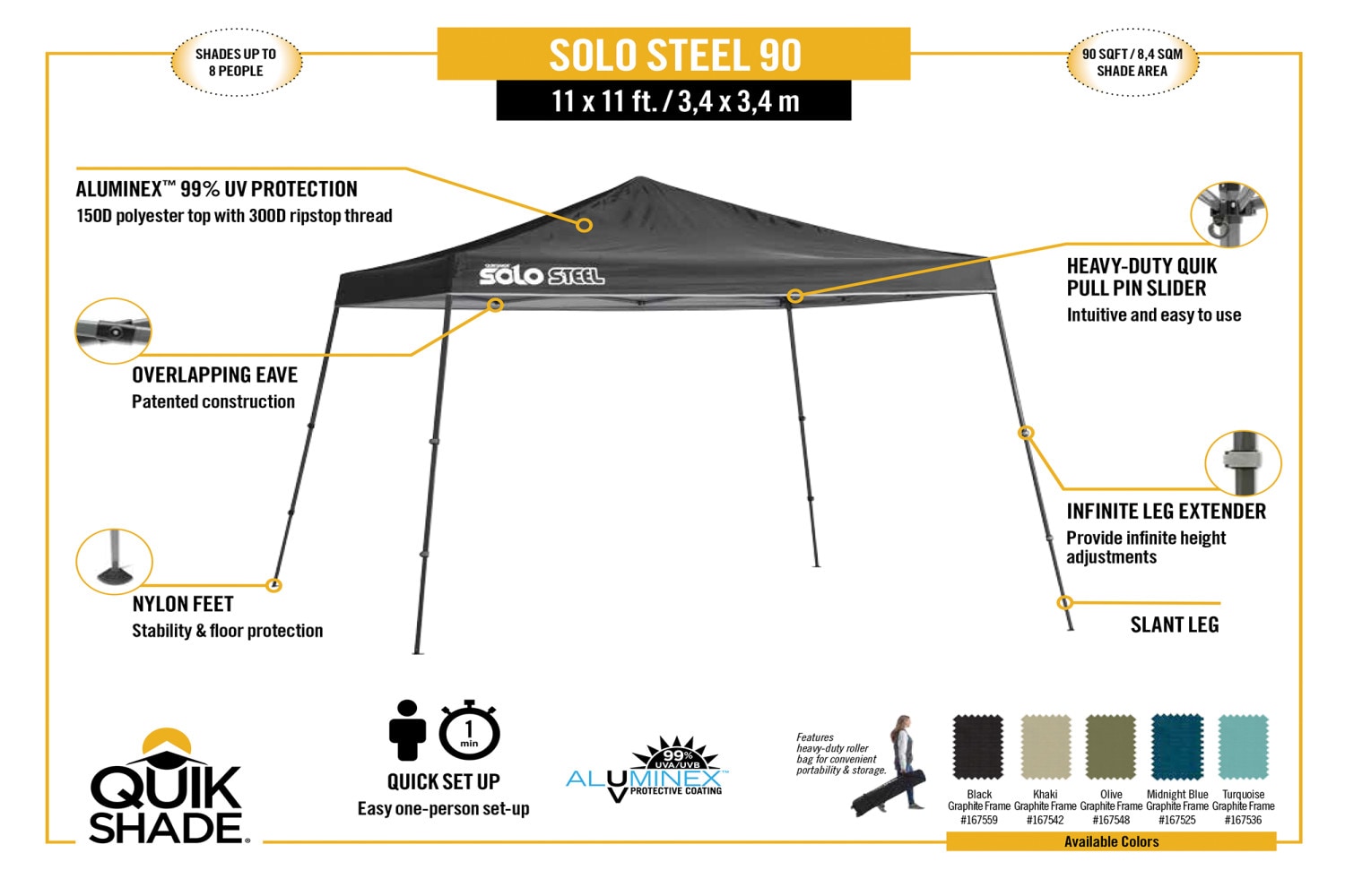 Quik Shade 167548DS Canopies-Sl - View #11