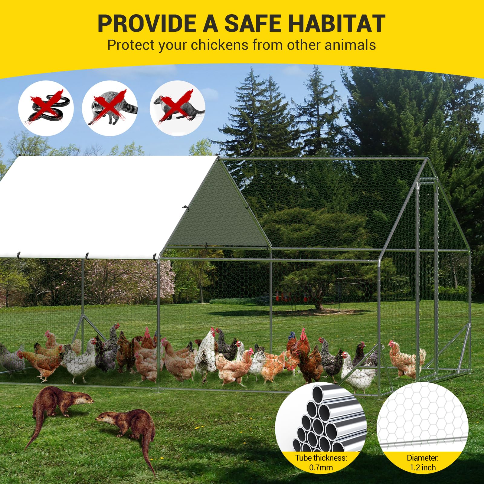 Garvee LYU01PPG-33EVVS4A Chicken-Coops-Rabbit-Hutches - View #3