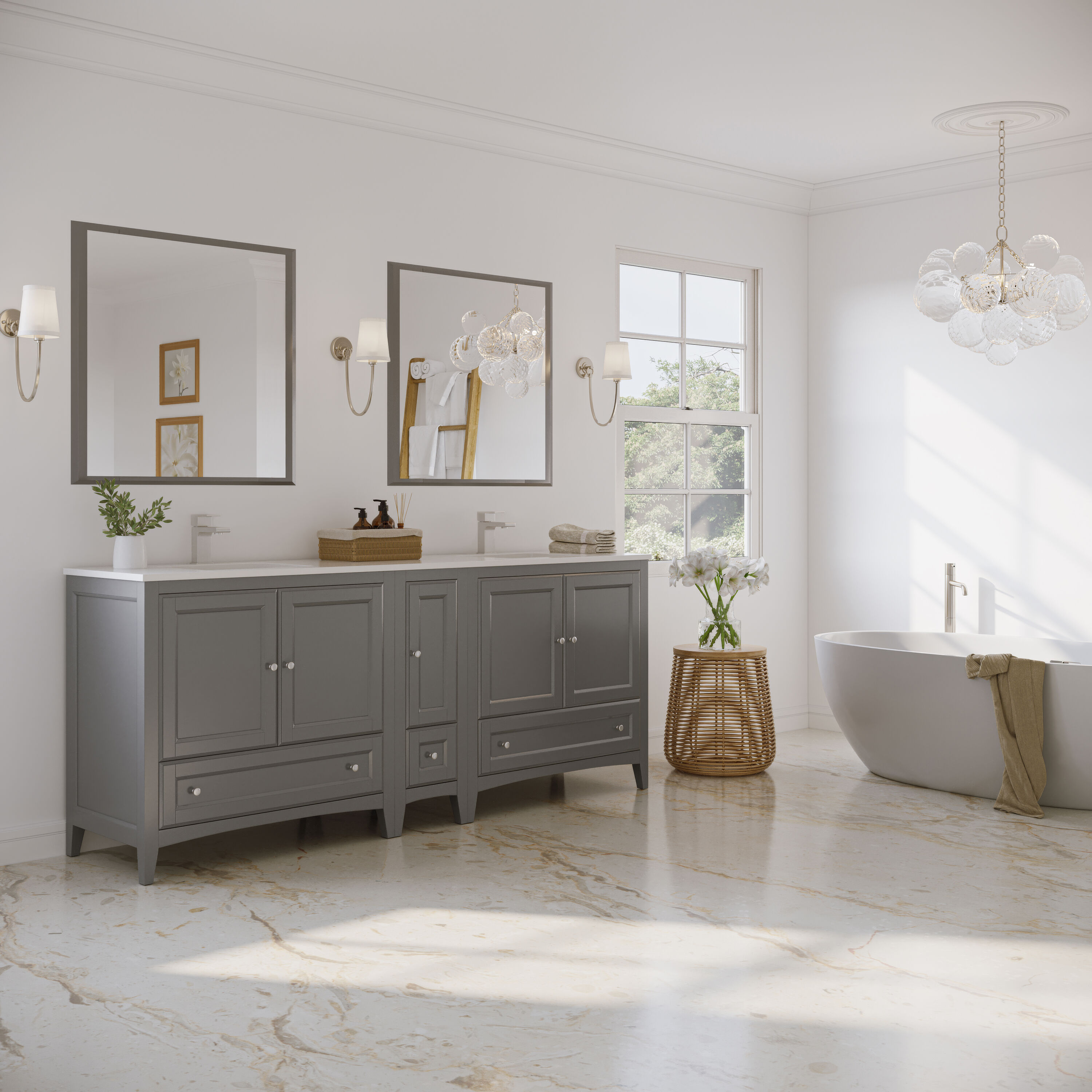 Fresca FVN20-361236GR Bath-Vanity-Combo - View #5