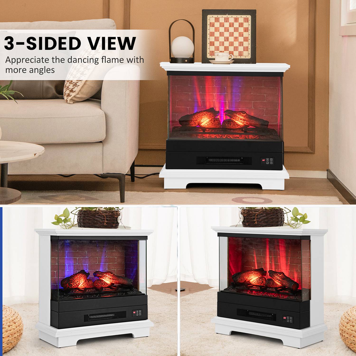 Costway CSHY001450 Electric-Fireplaces - View #8