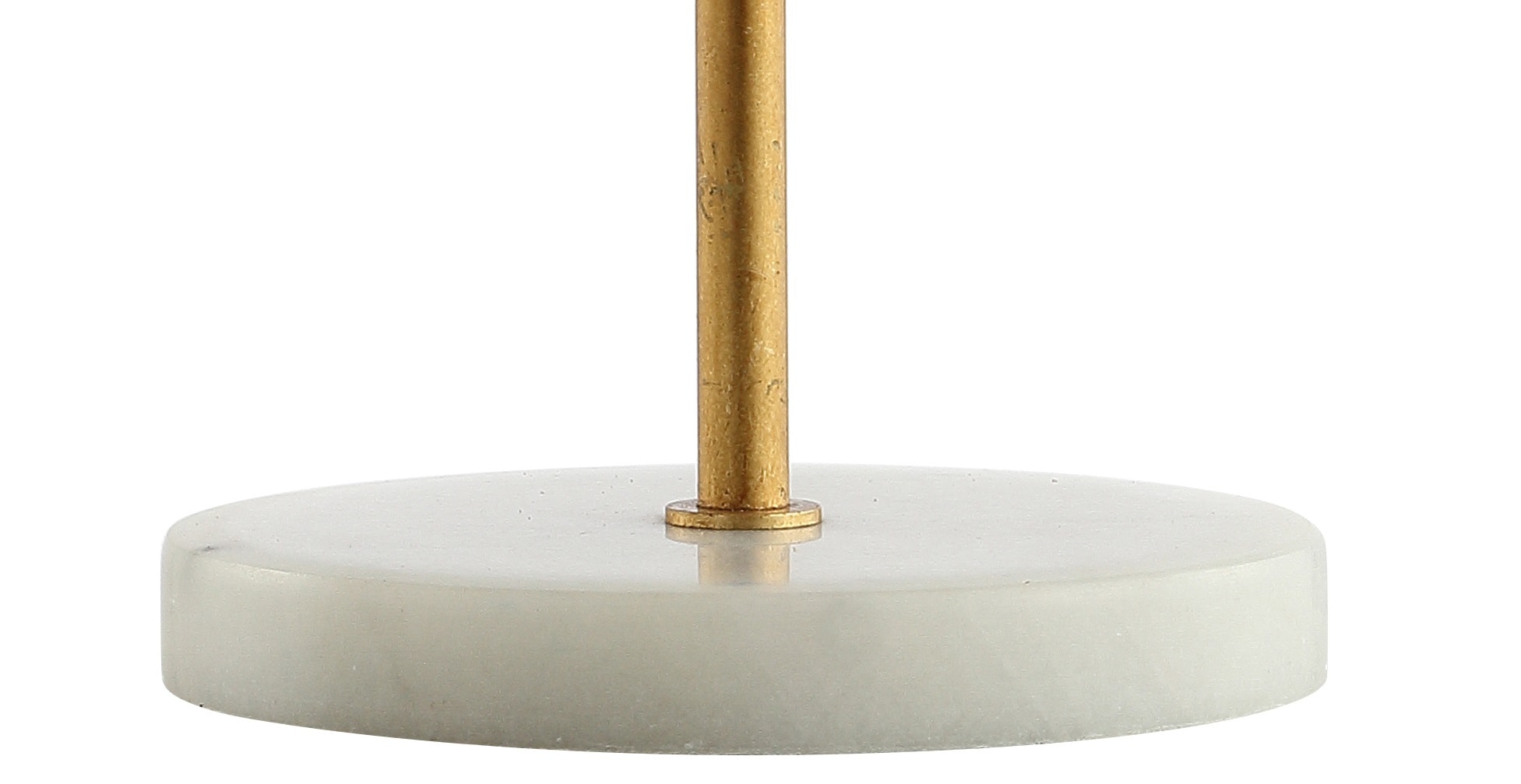 Ella 20.75" Gold Leaf Dome Table Lamp with Marble Base