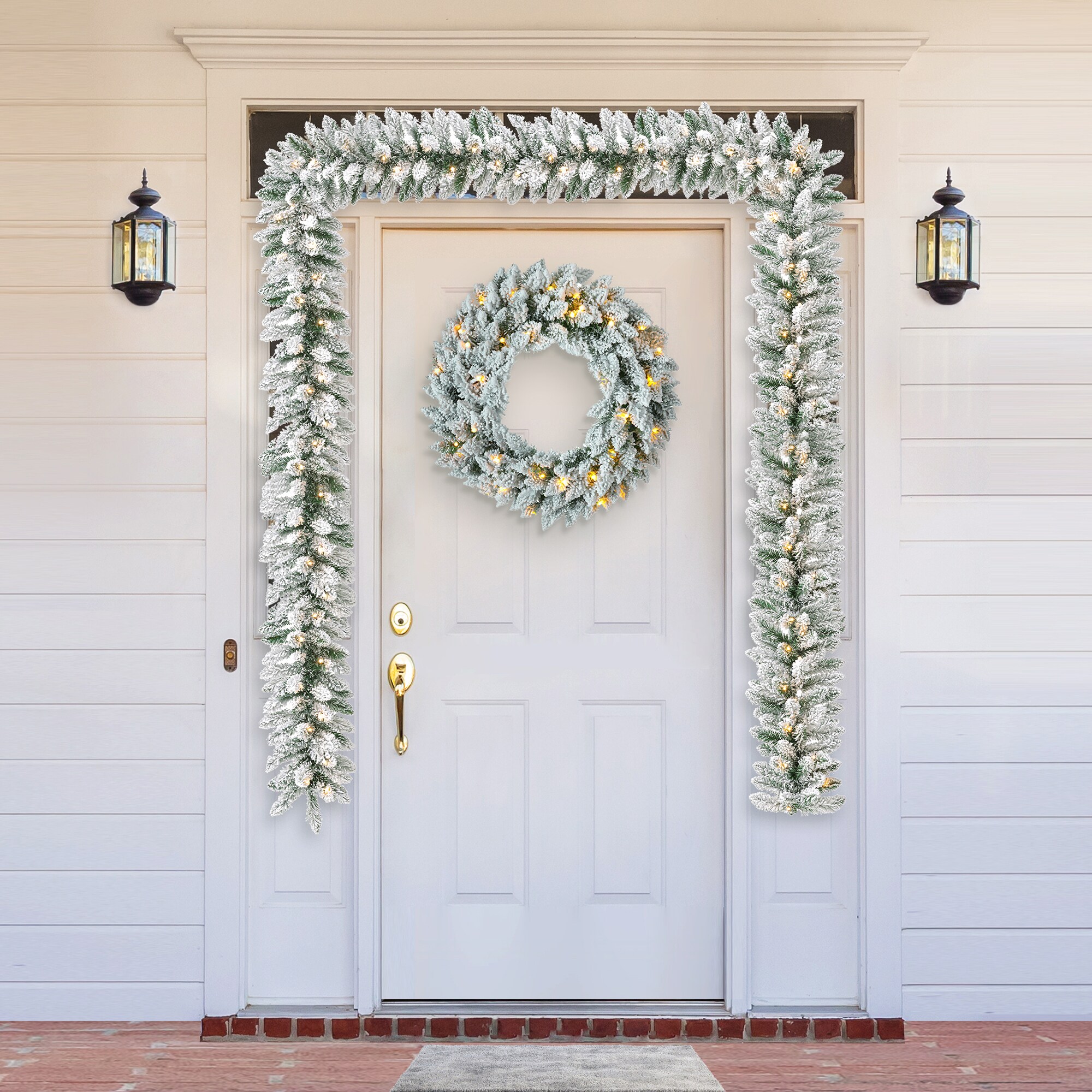 Glitzhome 2016000026 Artificial-Christmas-Garland - View #4
