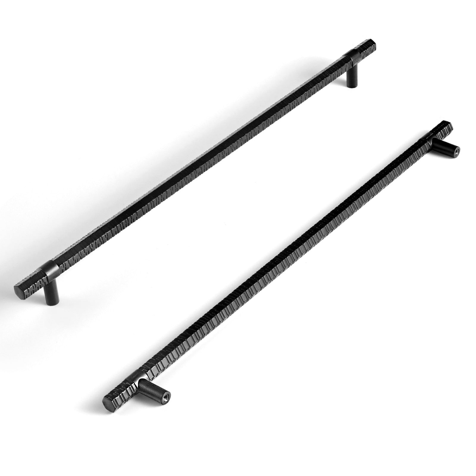 Miaokesen 2024B-320 12-5/8-in , 320mm Center to Center Matte Black Cylindrical Bar Drawer Pull 6 -Pack