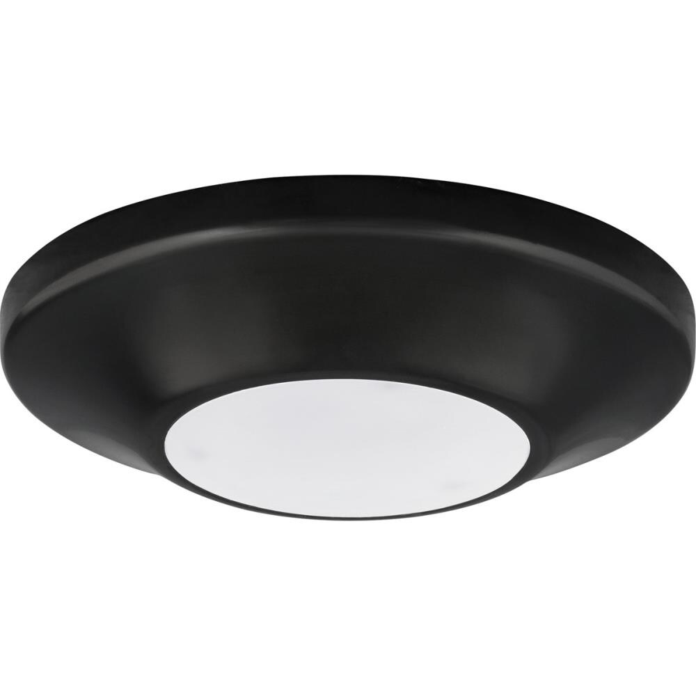 Progress Lighting P8240-31-30K LED Flush Mount 1-Light 5.5-in Black Integrated LED Flush Mount Light ENERGY STAR