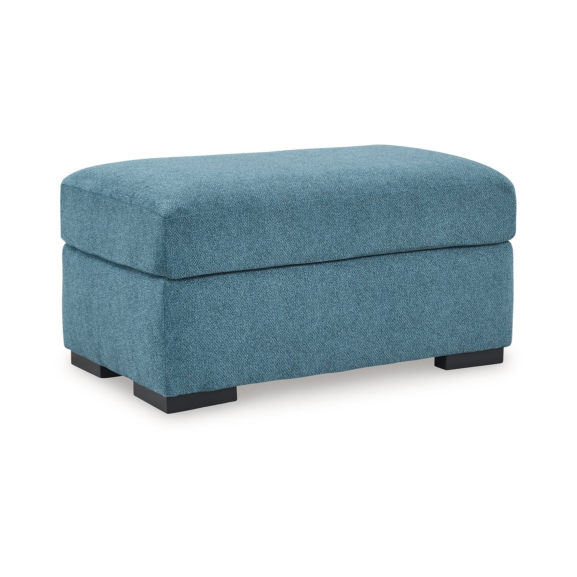 Signature Design by Ashley 6750714 Keerwick Teal Ottoman with Polyester Upholstery and Reinforced Frame