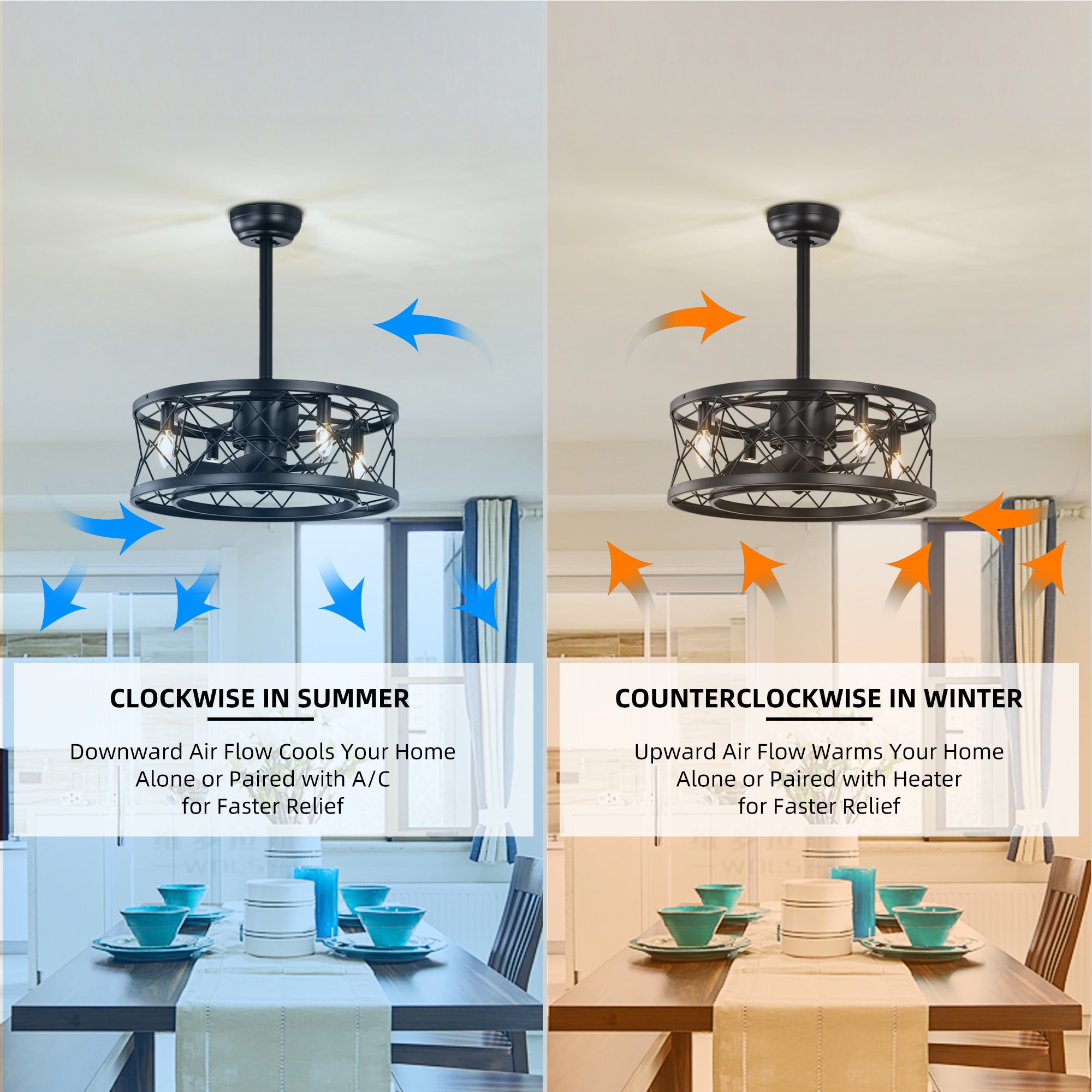 Flynama YC-L-RCGREY Ceiling-Fans - View #5