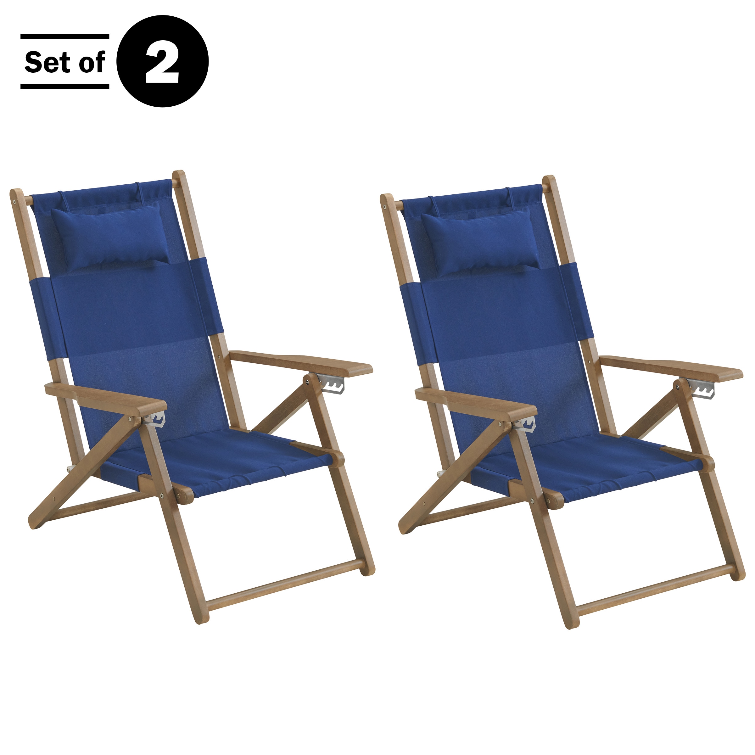 Lavish Home 80-OUTD-FLDBCH-3-2 Beach-Camping-Chairs - View #3