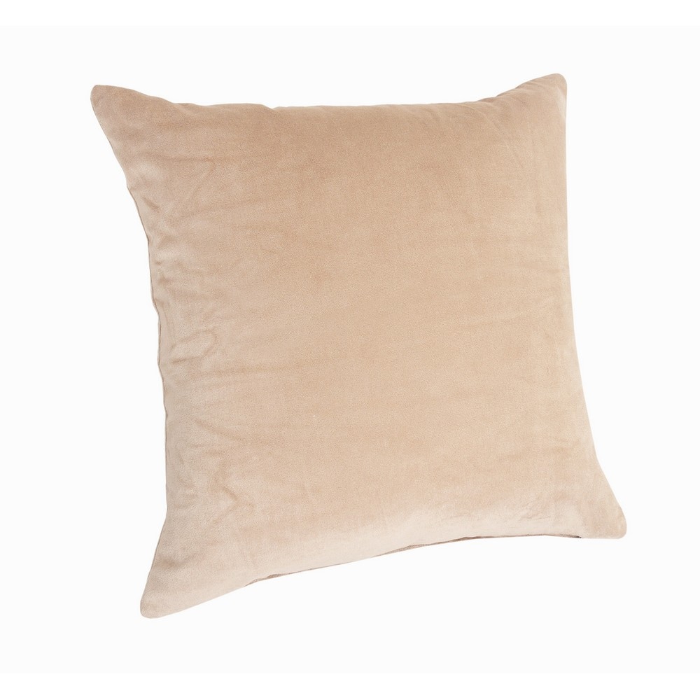 Pine Green Velvet Cotton 20" Square Throw Pillow