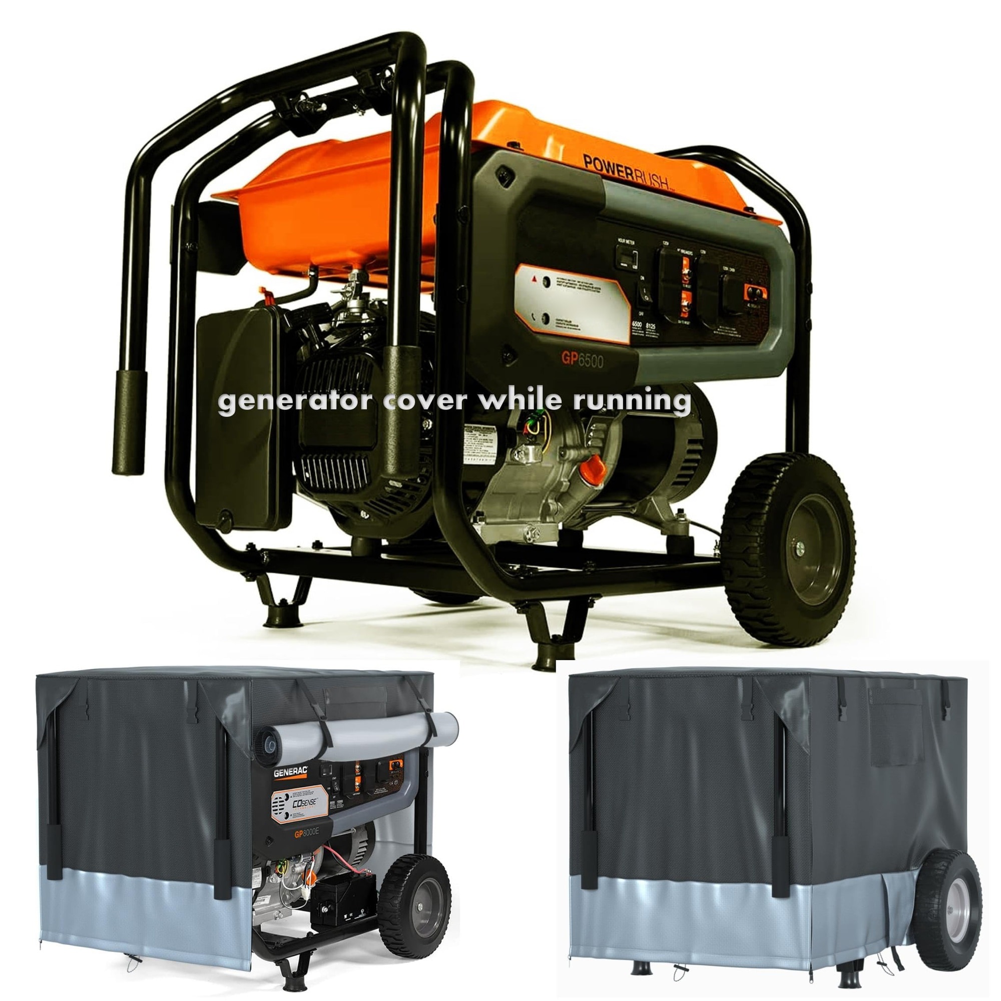 Oyezvary  Generator Running Cover Compatible with Generac XT8500EFI GP3600 and Similar Size Generators Fits up to Thirty One Point Five by Twenty