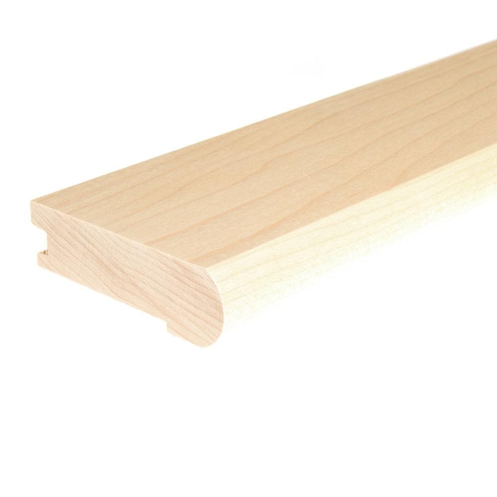 Flexco 778714 Solid Wood Stair Nose 2.75-in x 78-in x 0.75-in Country Natural Prefinished Wood Maple Flush Stair Nosing