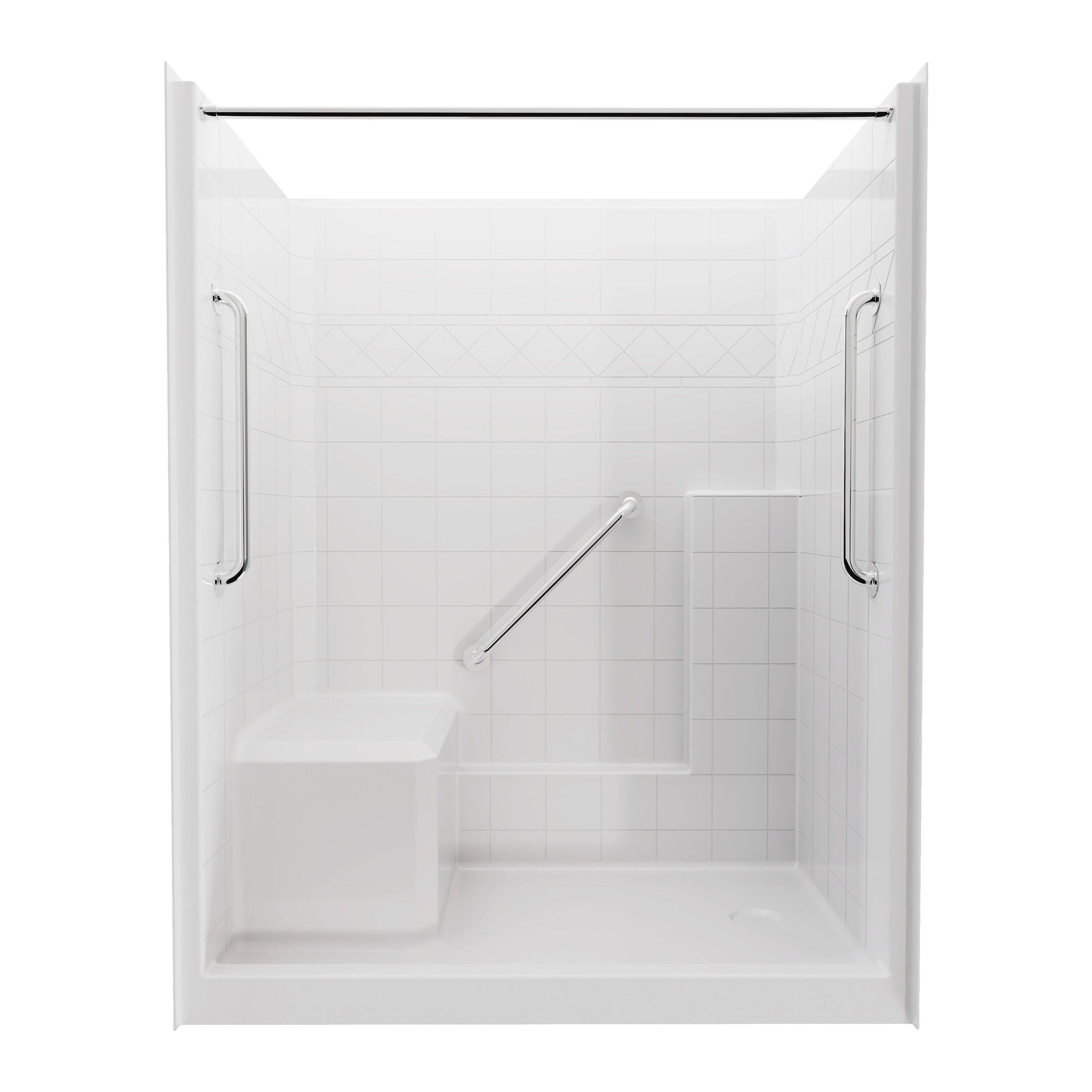 Laurel Mountain LM6036SH1S1PLWC2 Alcove-Shower-Kit - View #2