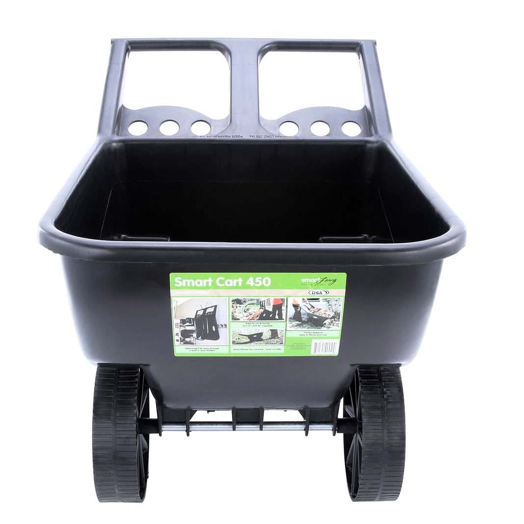 5.5 cu. ft. Heaped Poly Smart Plastic Garden Cart