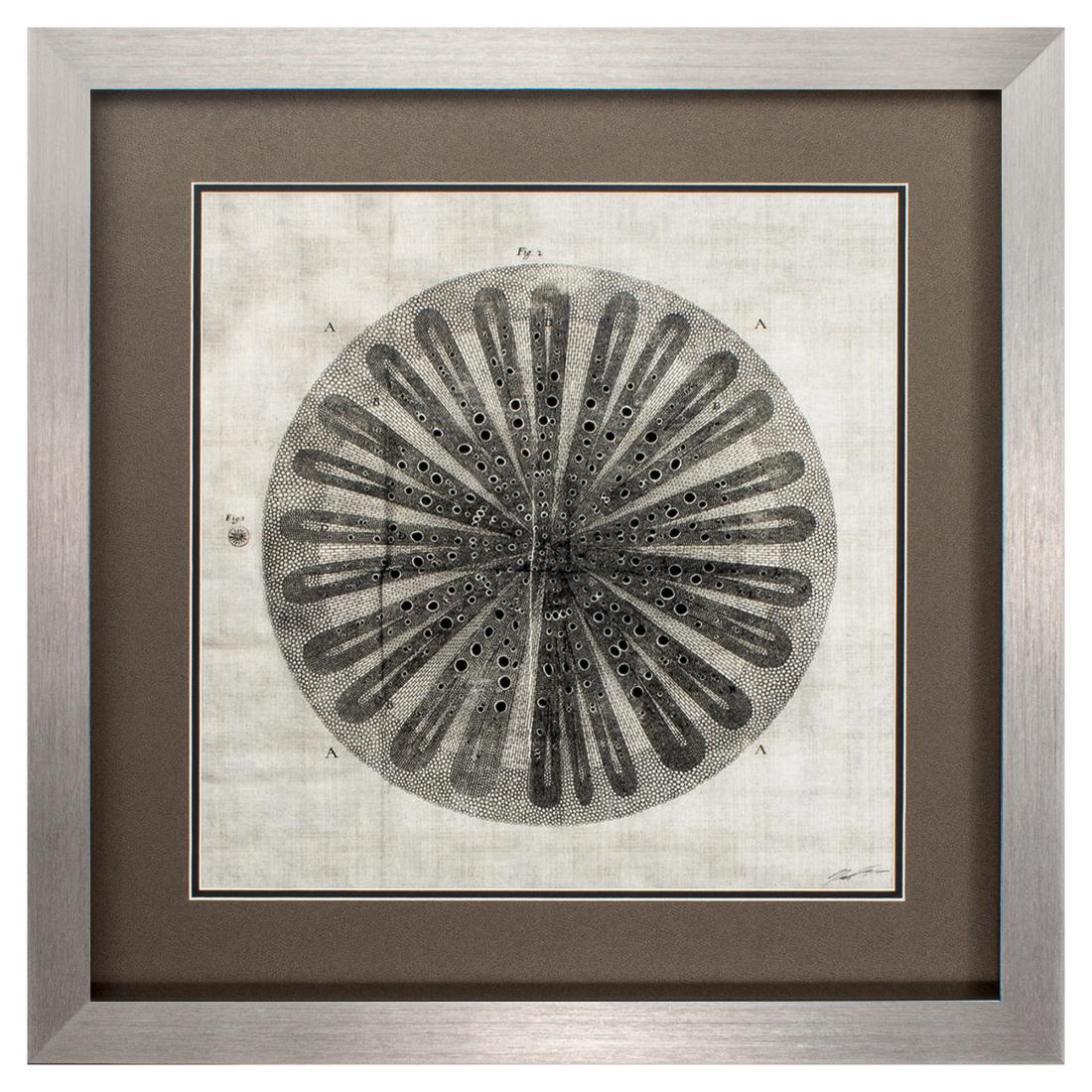HomeRoots 365732 Silver Wood Framed 26.0-Inches H x 26.0-Inches W Asian Wood Print
