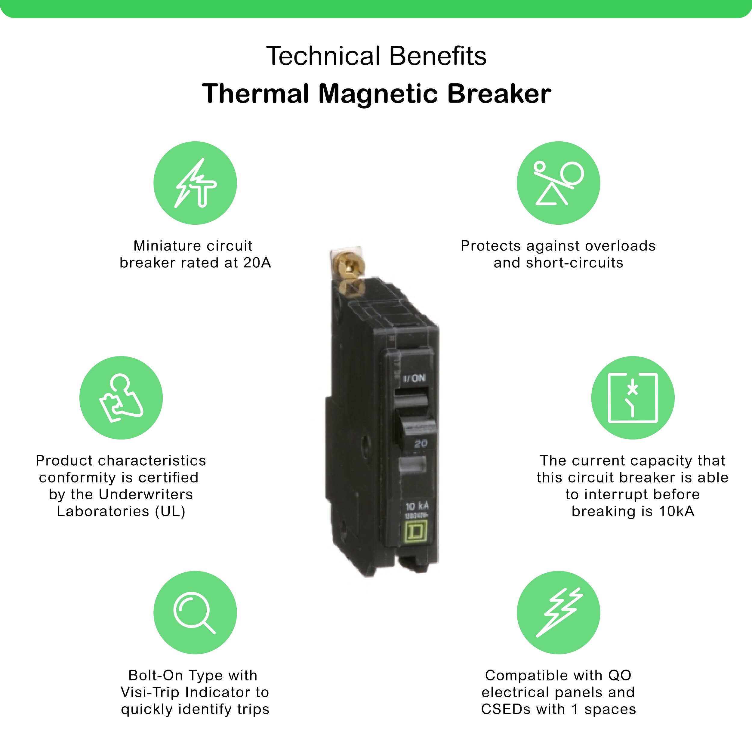 Square D QOB120CP Circuit-Breakers - View #2