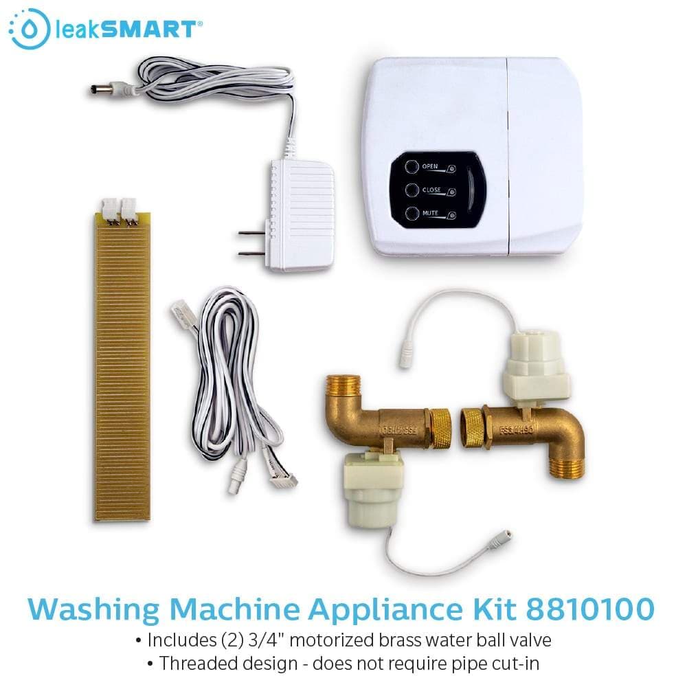 LeakSmart Washing Machine Indoor Smart Water Leak Detector with Automatic  Shut-off Valve at