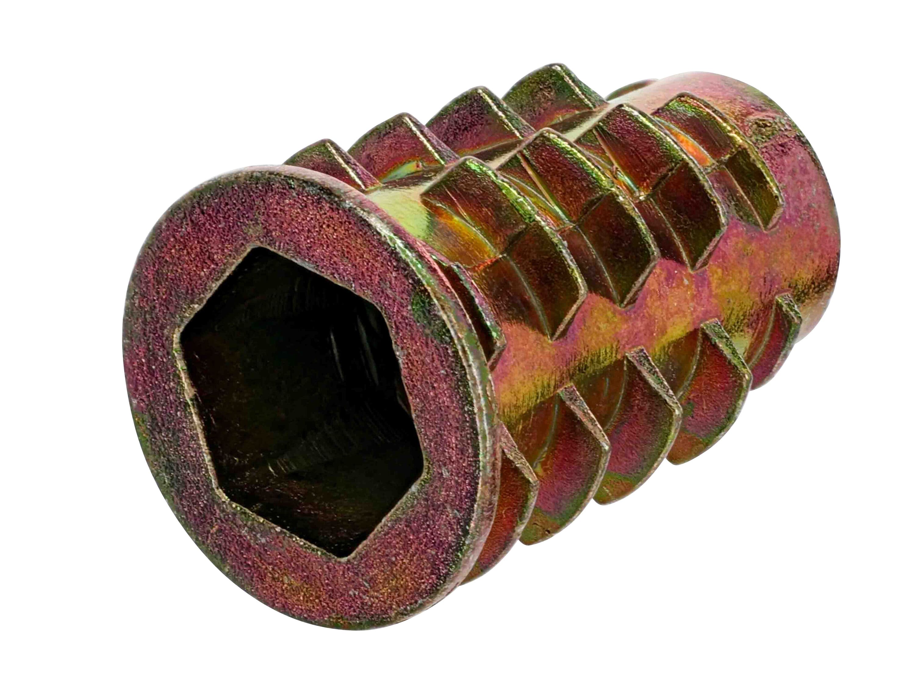 Hillman 8mm x 1.25 Zinc-plated Steel Wood insert Nut 4 -Count #886284