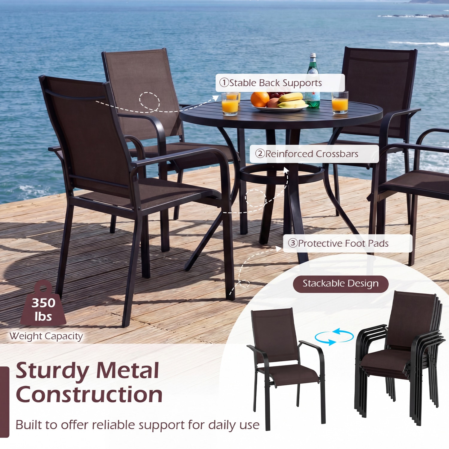 Forclover HYFW-CFD5155R Patio-Dining-Sets - View #8