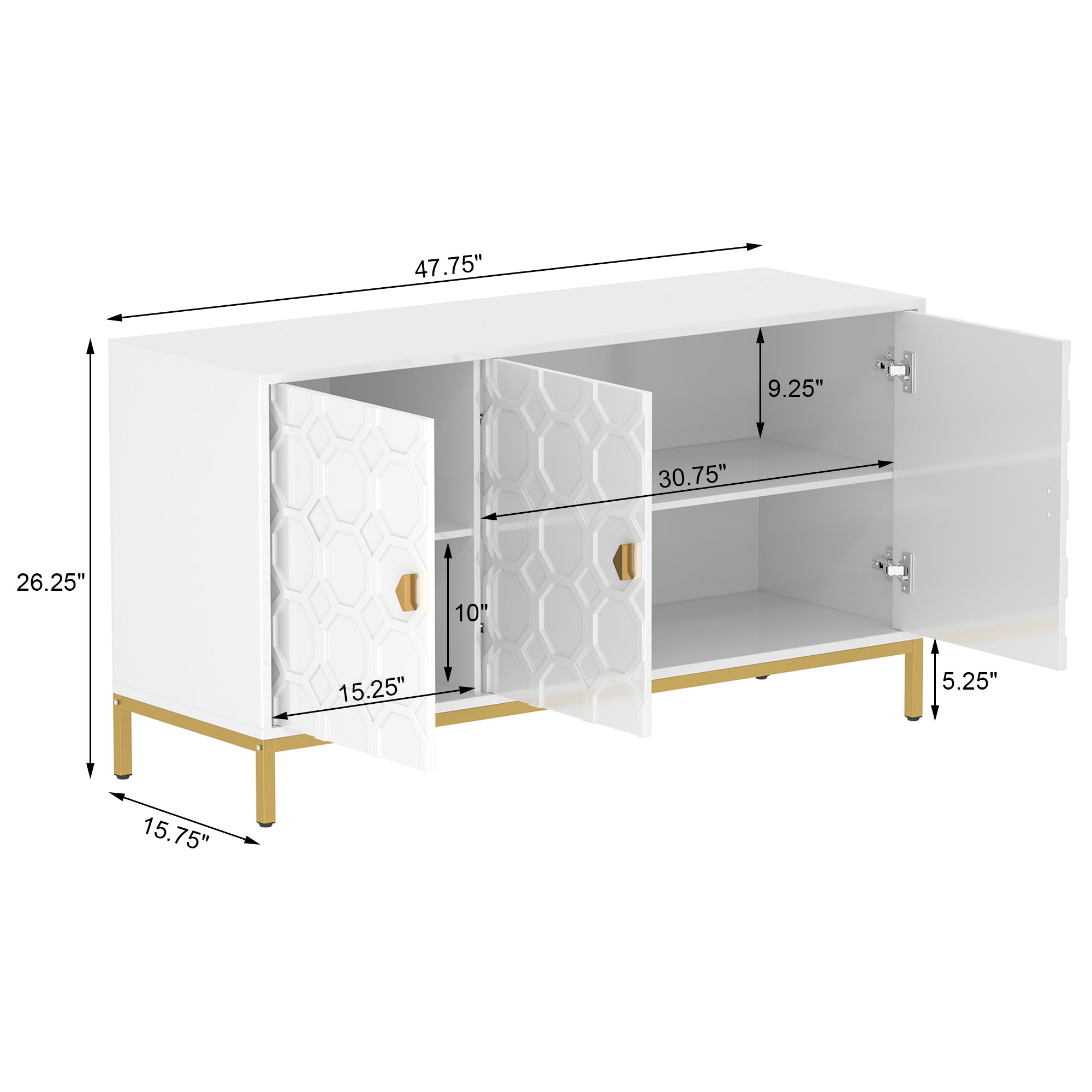 Boyel Living BL-JH-006-WH Utility-Storage-Cabinets - View #2