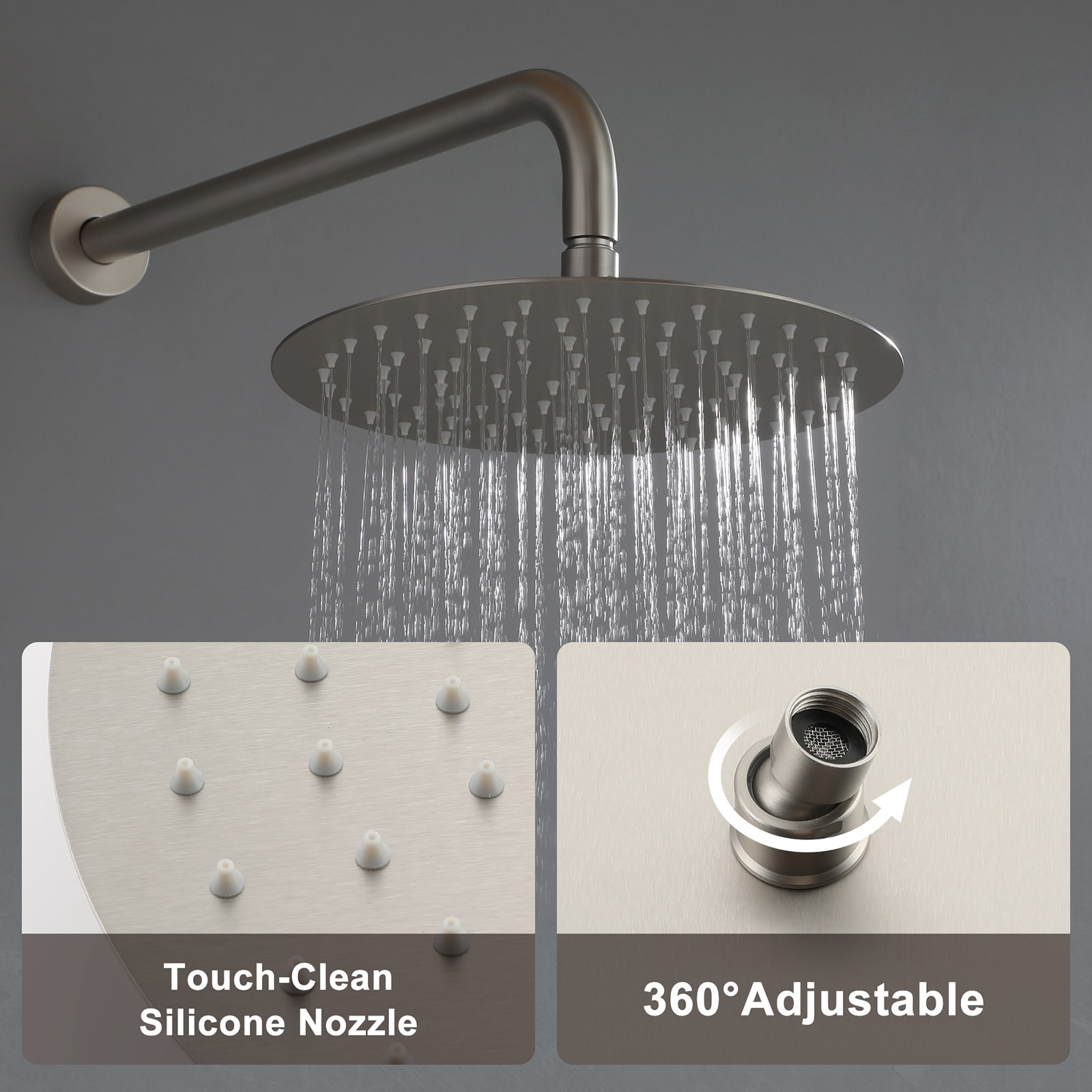 Mondawe AM-S133A3C-10BN Showerhead-Bar-Panels - View #7