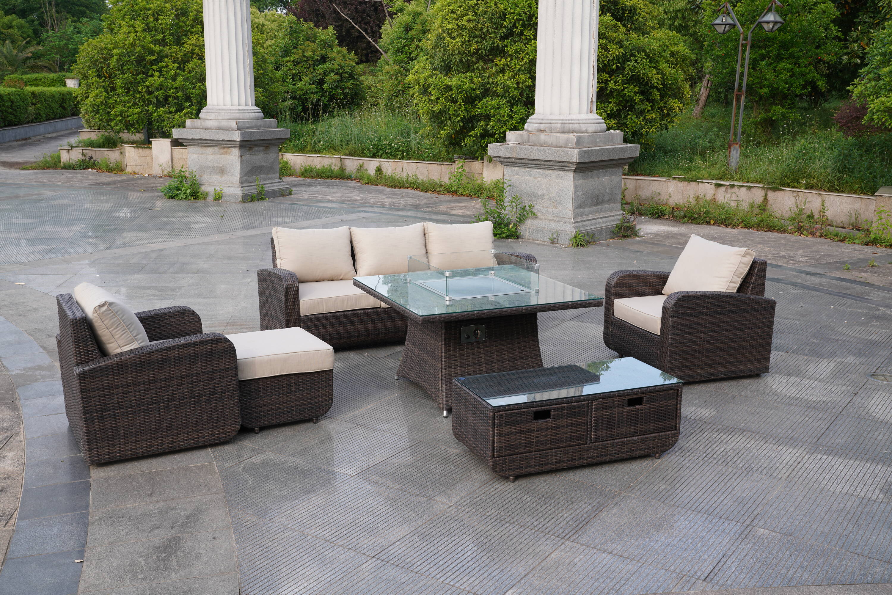 Direct Wicker DWG-1104&1515-BR Patio-Dining-Sets - View #9