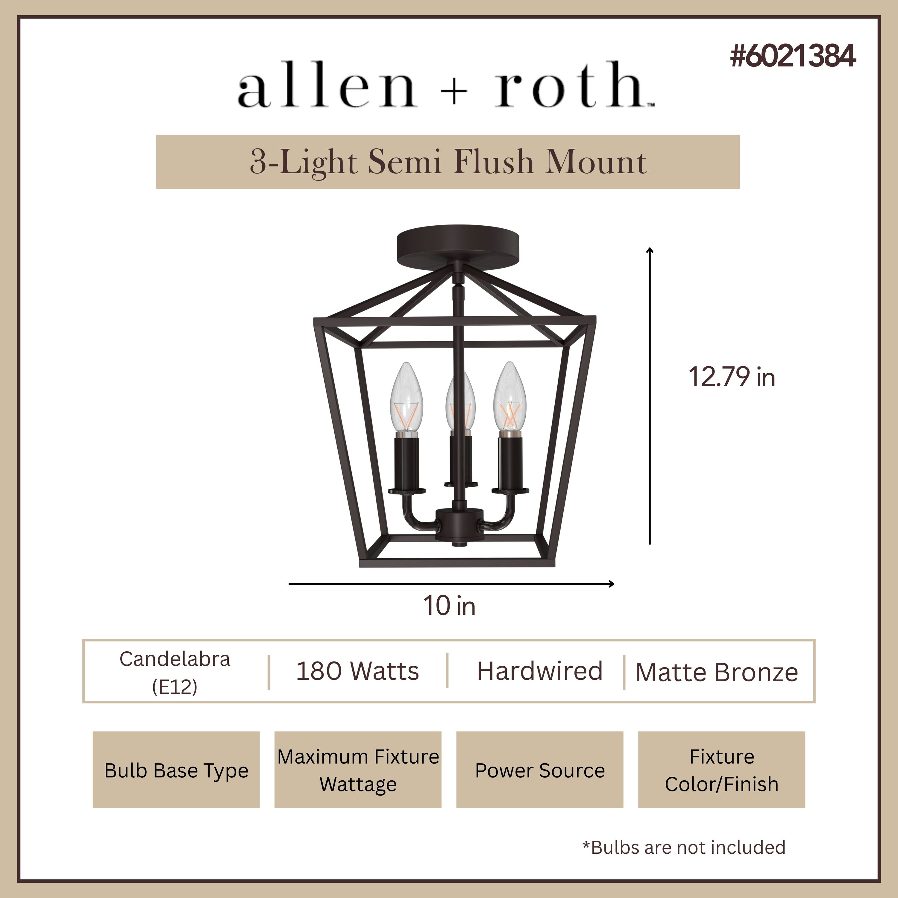 allen + roth CH31-3BZ flushmounts - View #3