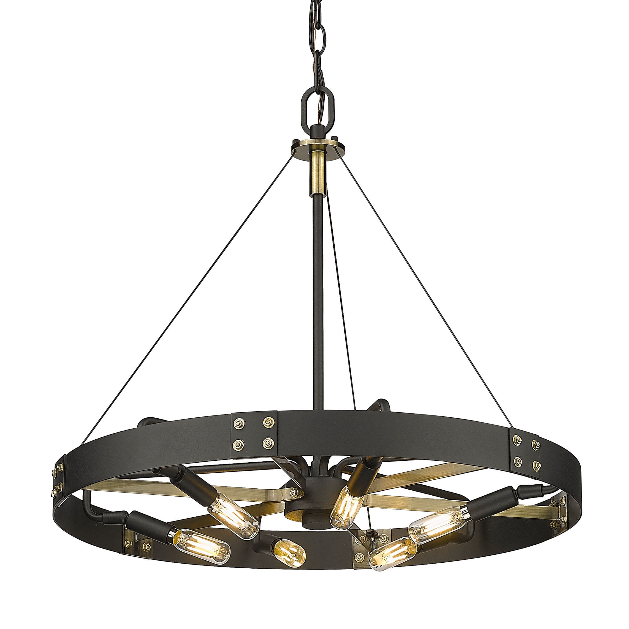 Golden Lighting 3866-M NB-AB Pendant-Lights - View #3