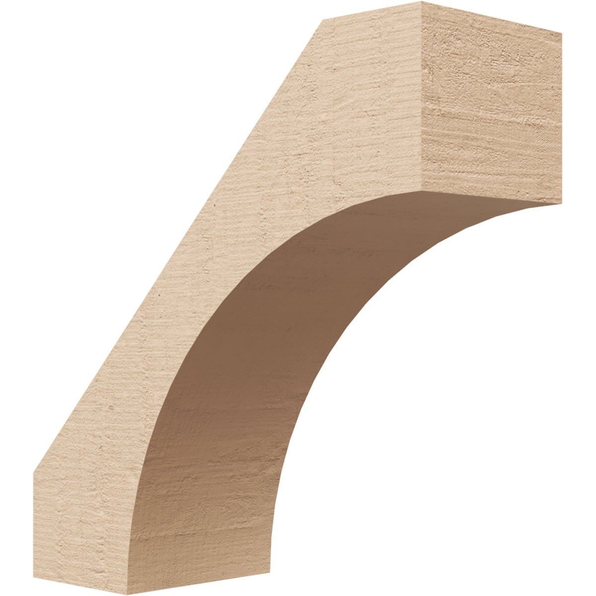 Ekena Millwork BRCUR03X08X08WTLRCPR 3-in x 8-in x 8-in Primed Urethane