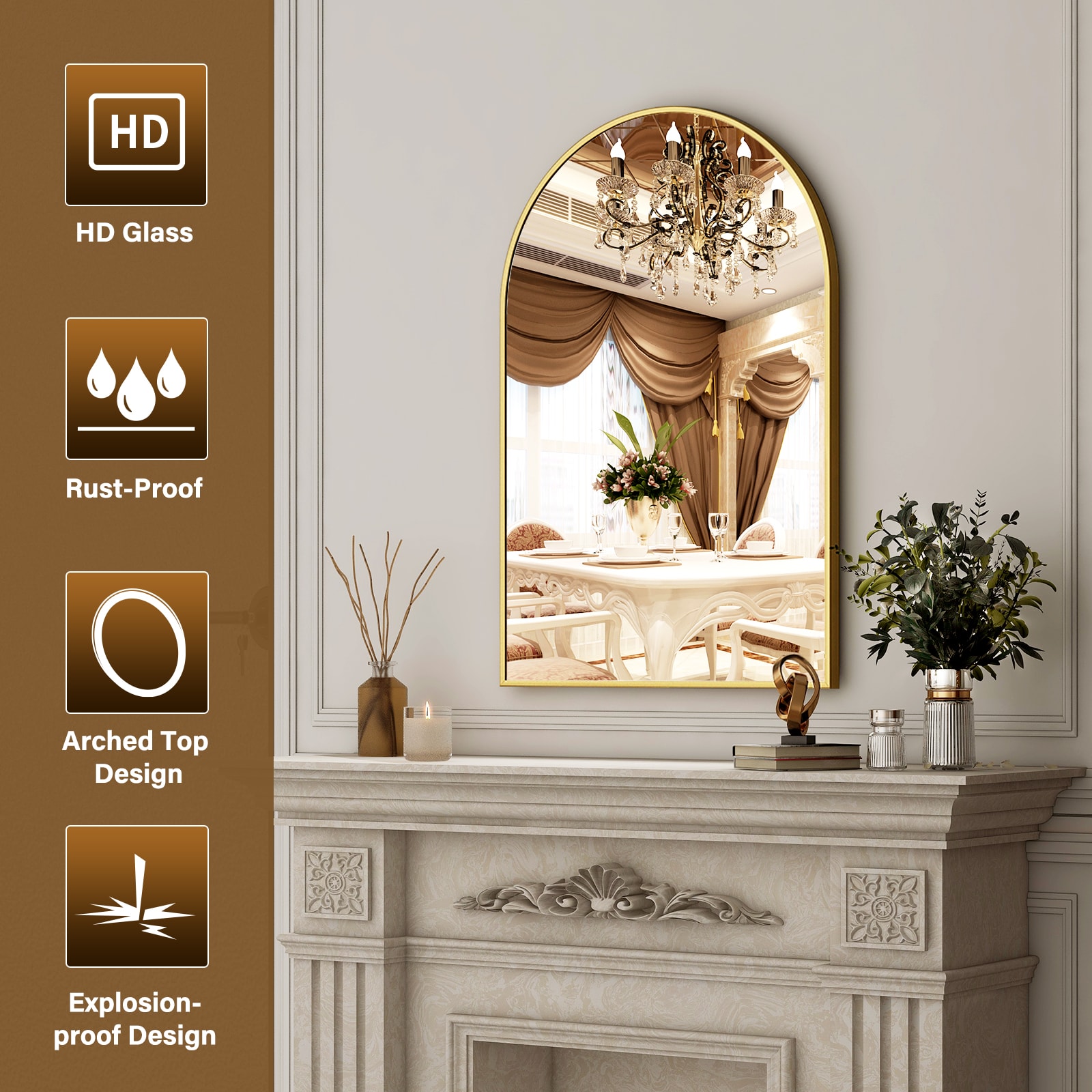 BEAUTYPEAK YH2436G Decor-Mirrors - View #4