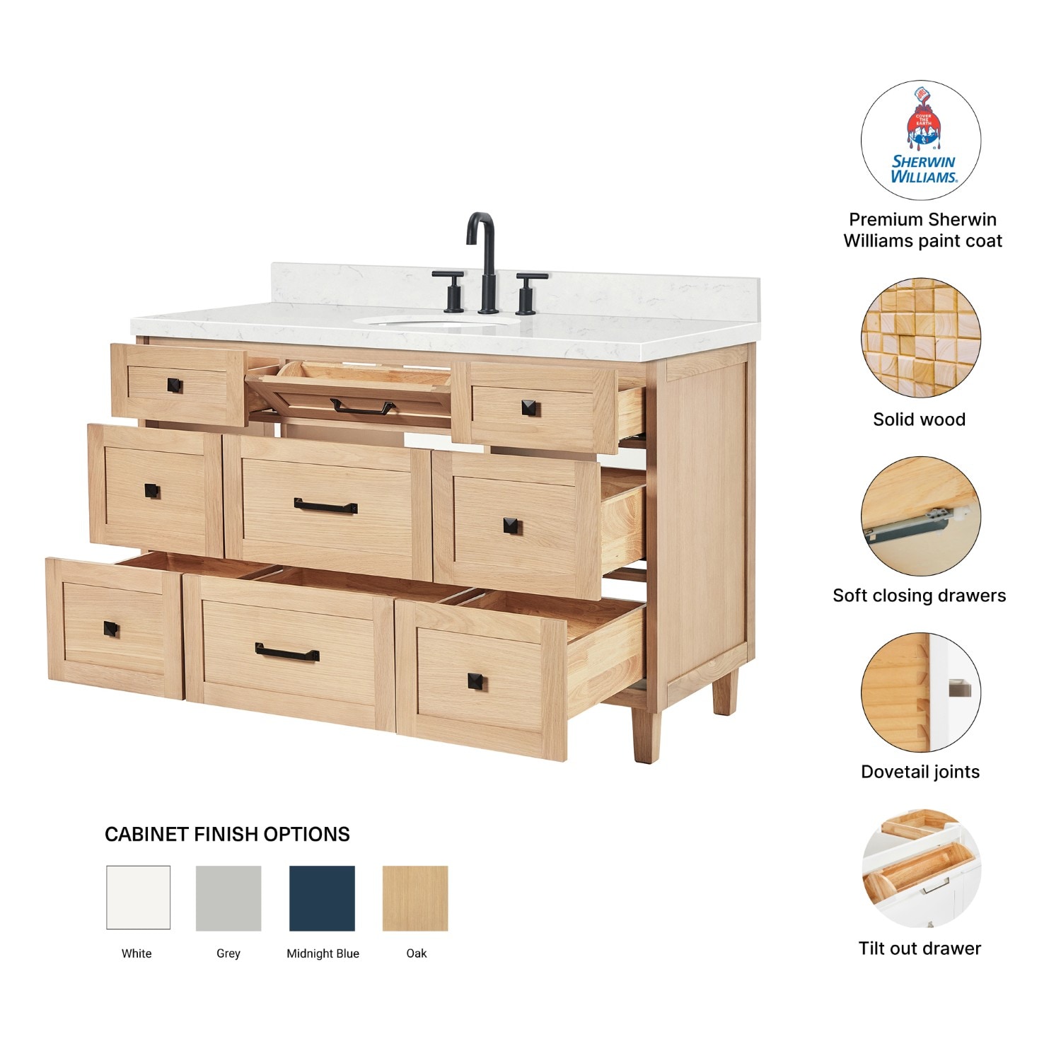 ARIEL B54CQOVOWOA Bath-Vanity-Combo - View #5