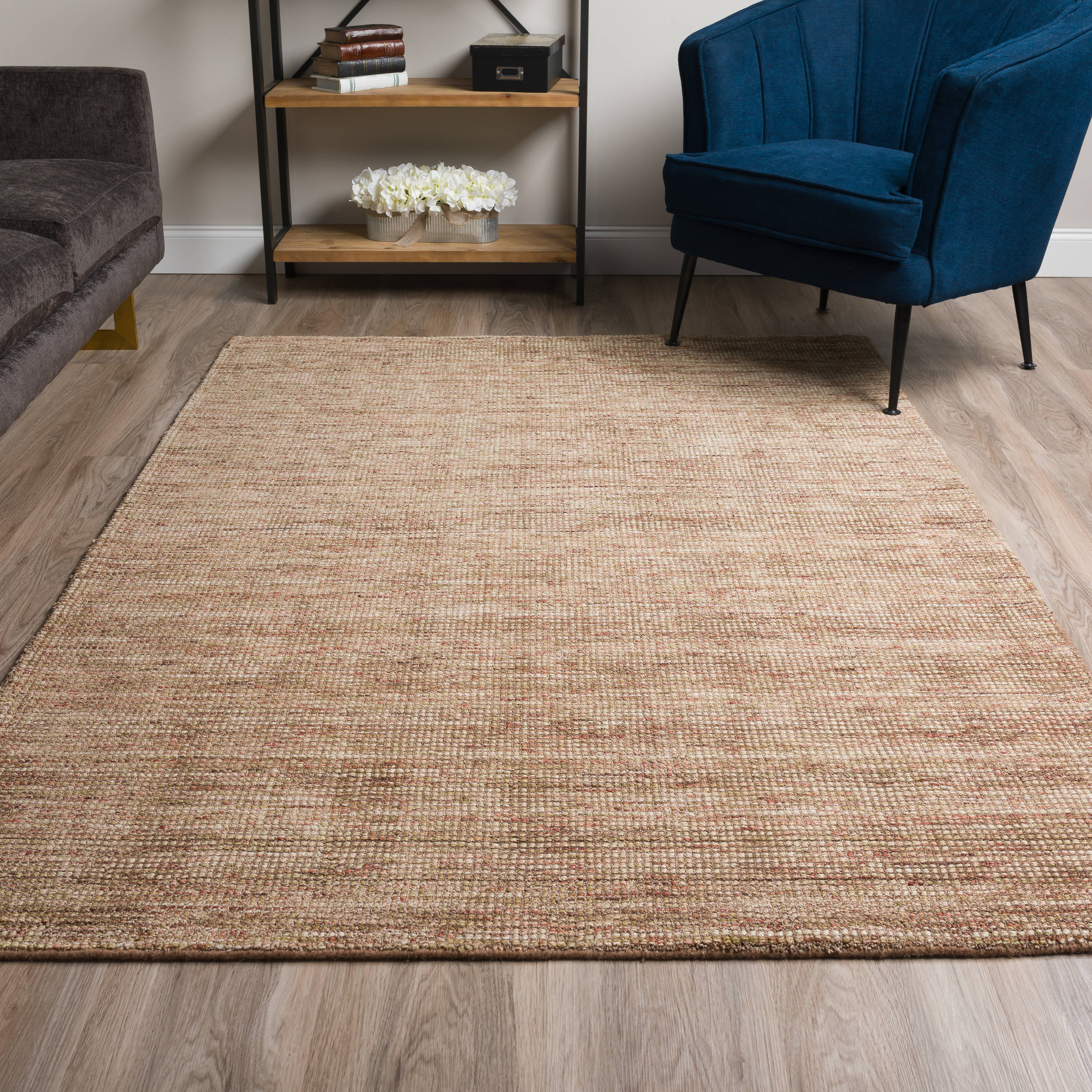 Addison Rugs Mission 5 X 8 (ft) Wool Latte Indoor Solid Global Area Rug ...