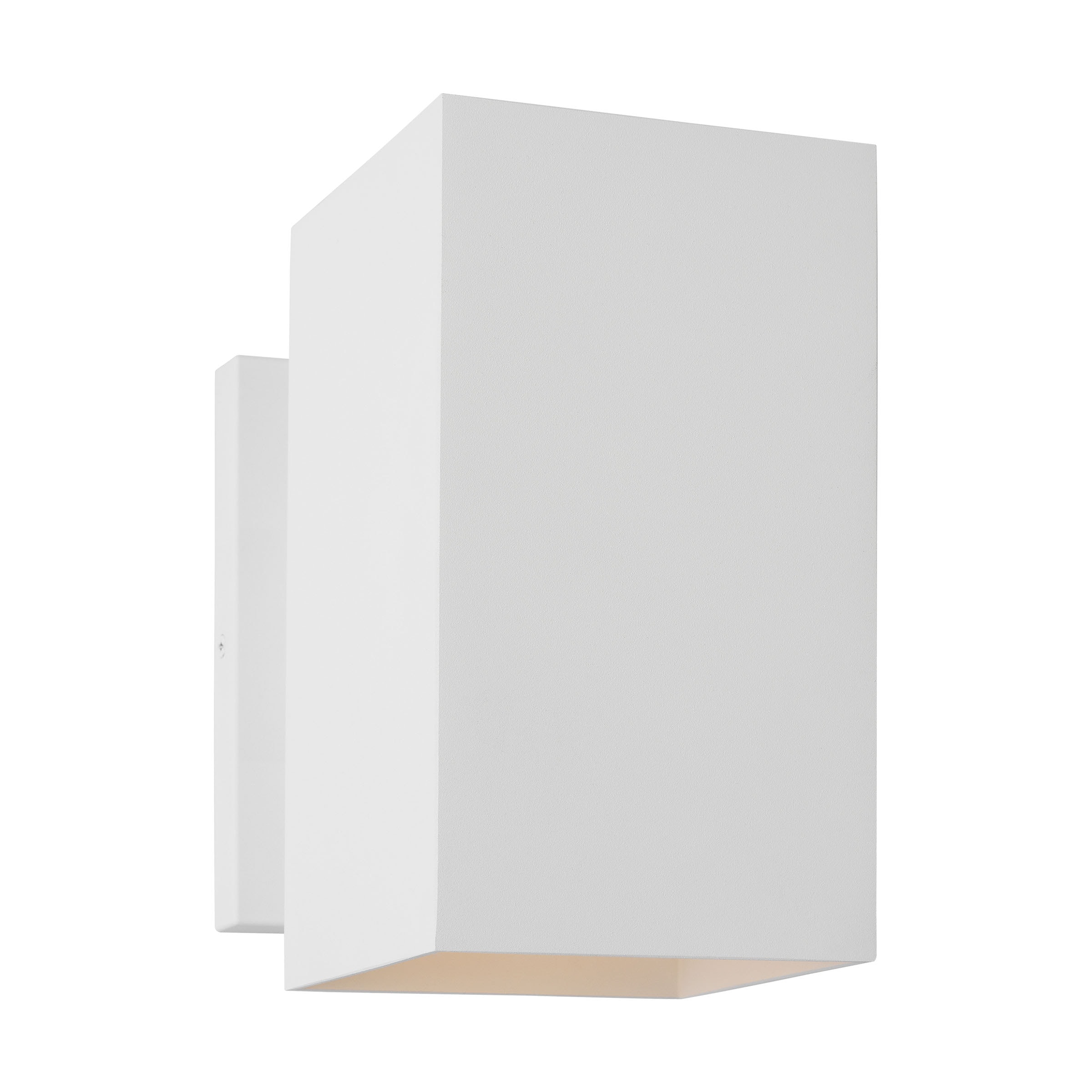 Generation Lighting SLO1121OTW Pohl 1 -Light 9-in H White Hardwired Dark Sky Outdoor Wall Light