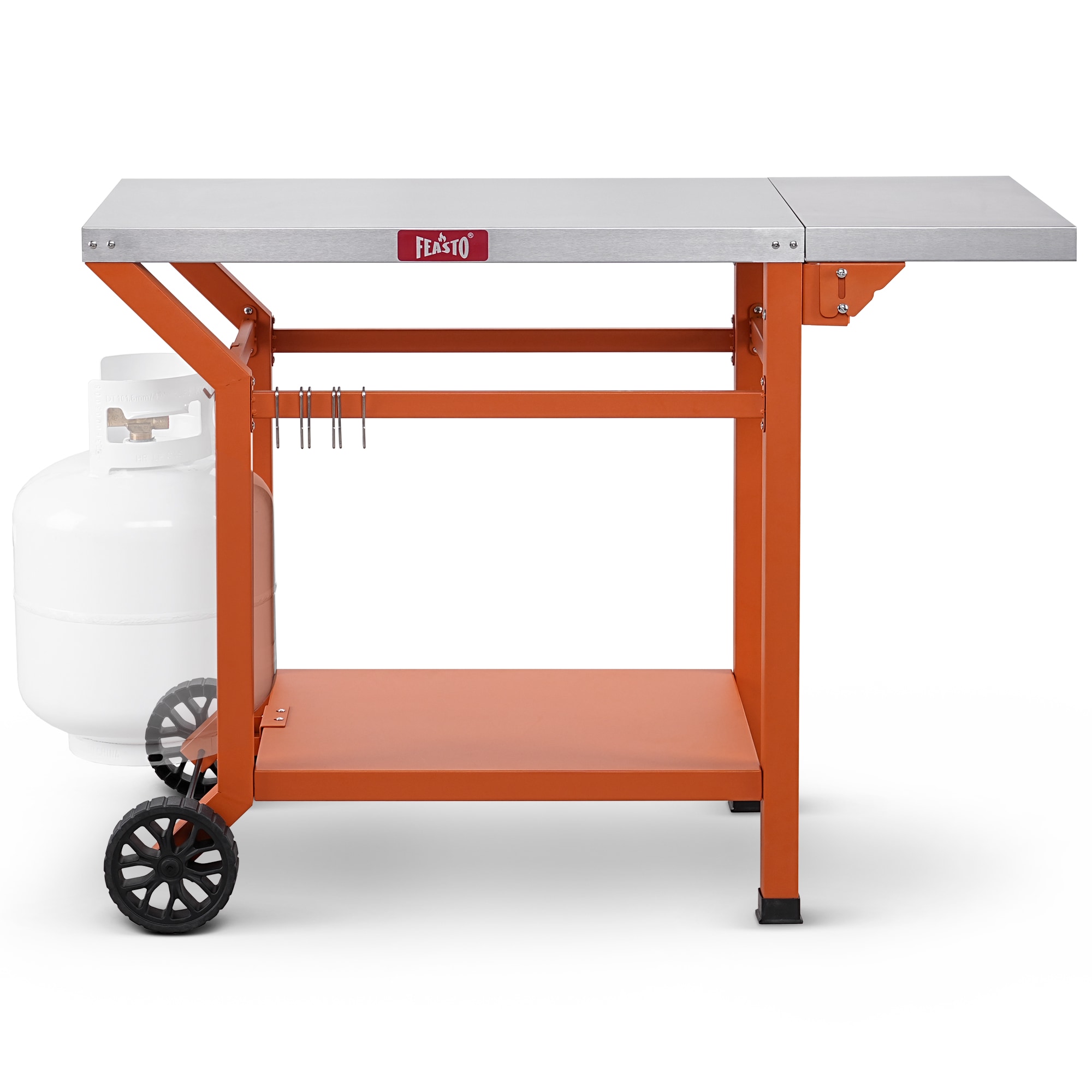 Feasto TF2037C Grill Table Orange Steel Pizza oven table