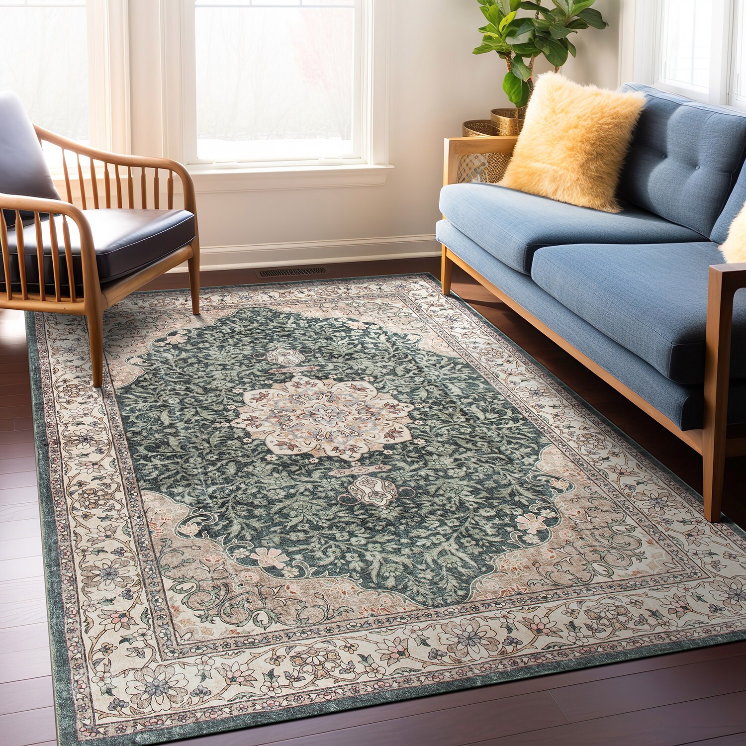 World Rug Gallery WR84GREEN5X7 rugs - View #9