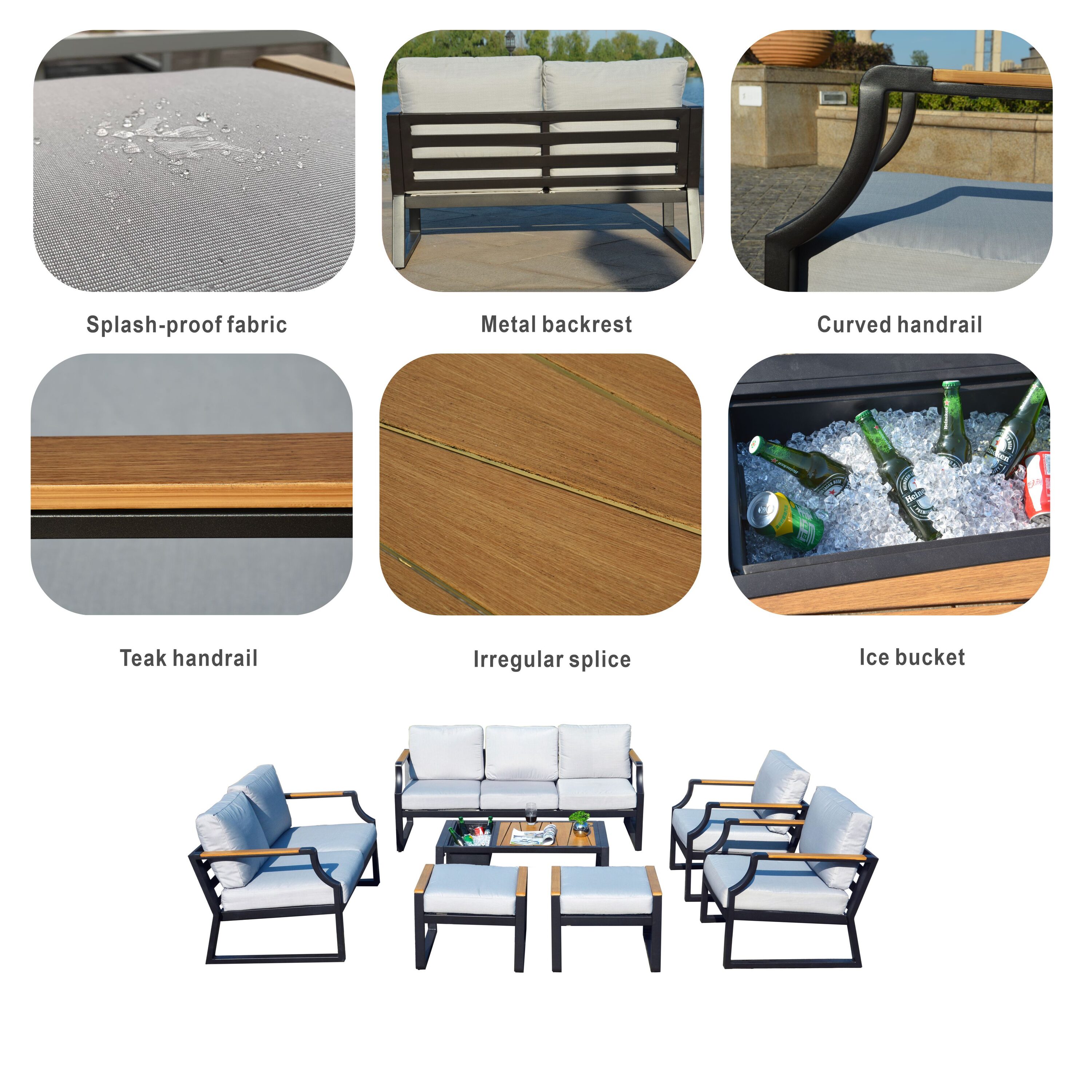 Moda Furnishings MOS-2101-W Patio-Conversation-Sets - View #5