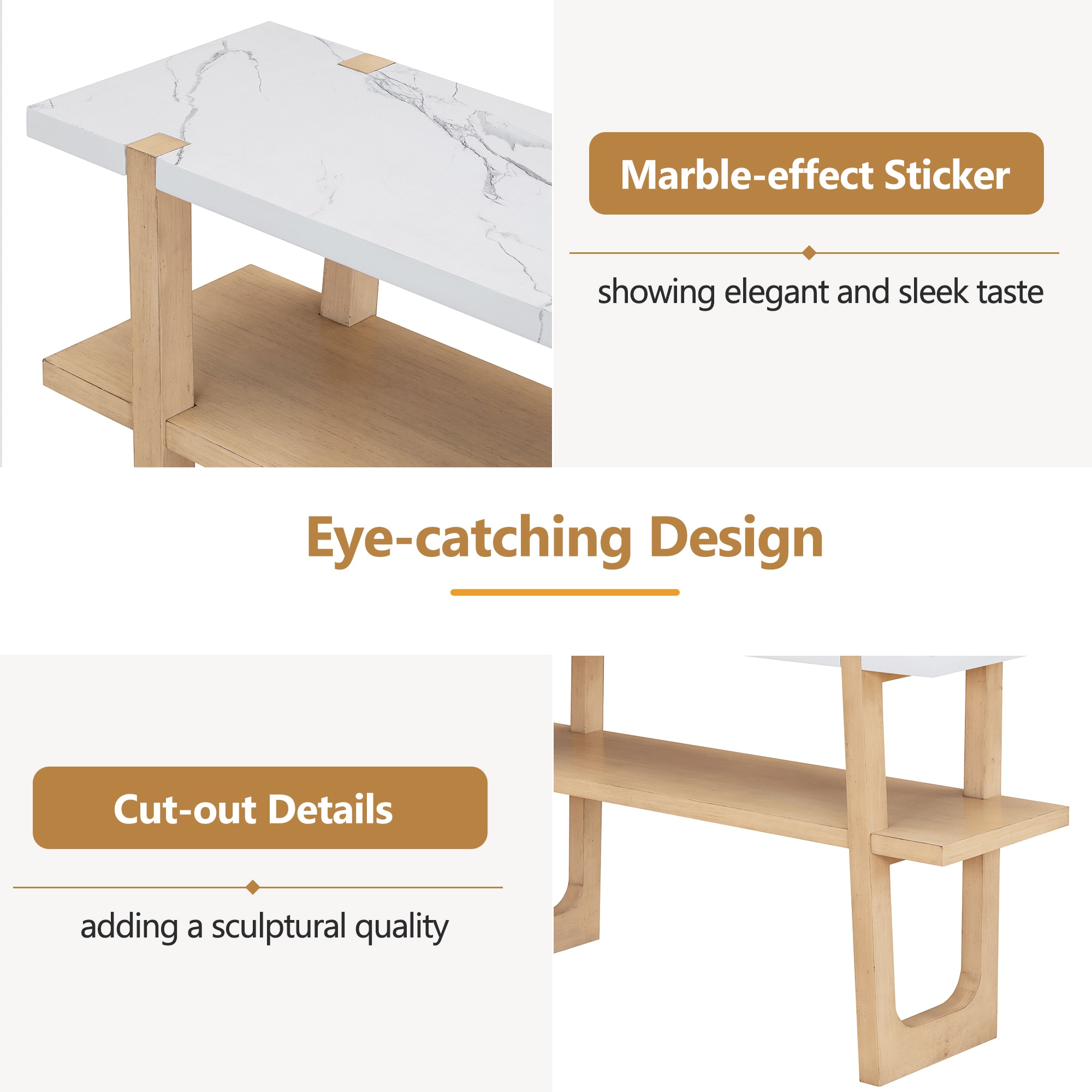 ModernLuxe N715P196906D Console-Sofa-Tables - View #5