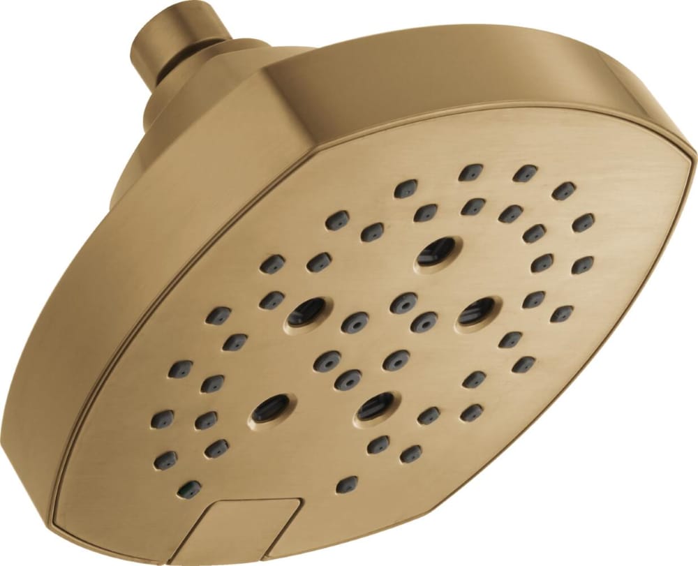 Delta 52663-CZ-PR 5.0 -Spray Lumicoat Champagne Bronze 6.0-in Round Fixed High Pressure Shower Head 1.75 GPM