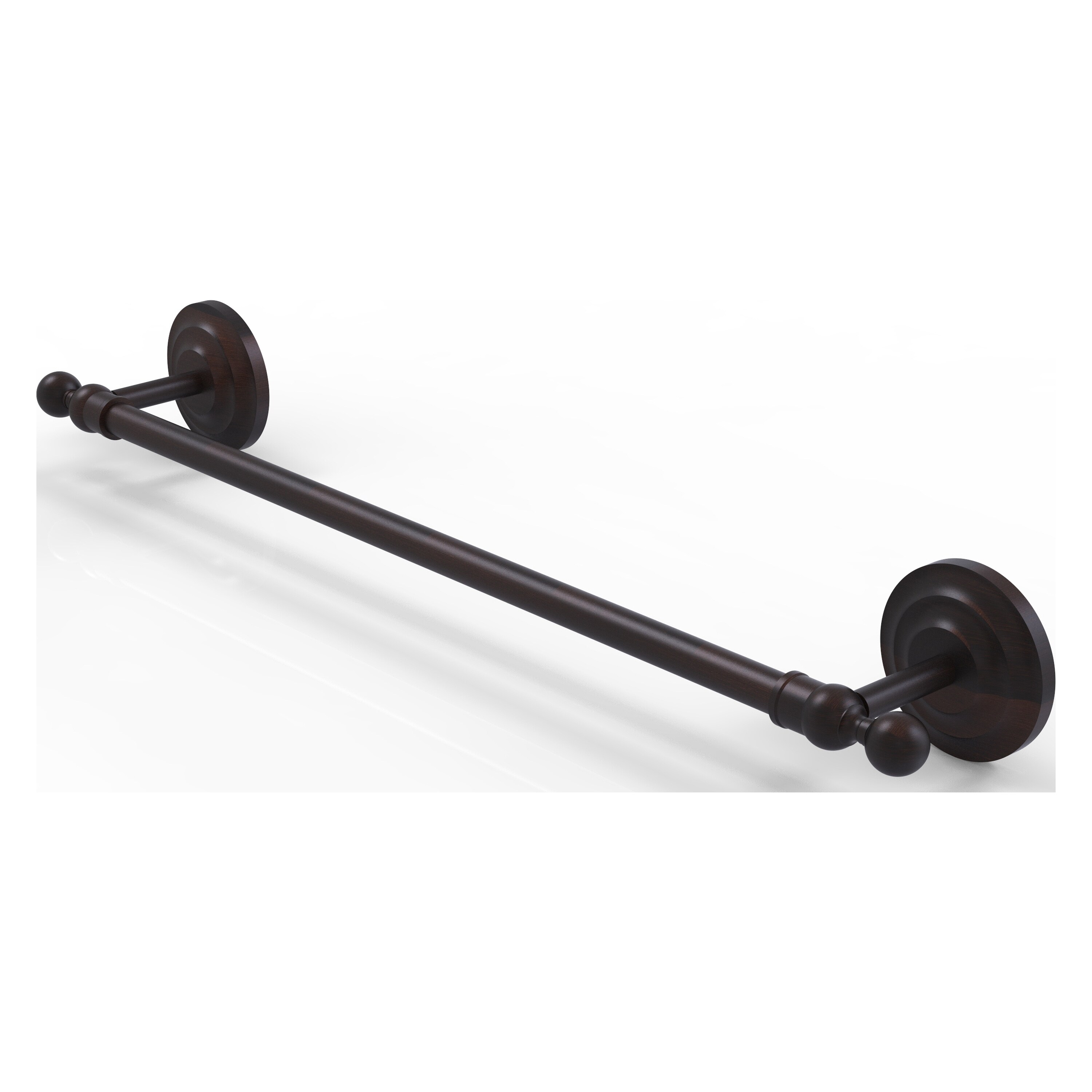 Allied Brass QN-41/18-VB Que New 18-in Venetian Bronze Wall mount Single Towel Bar