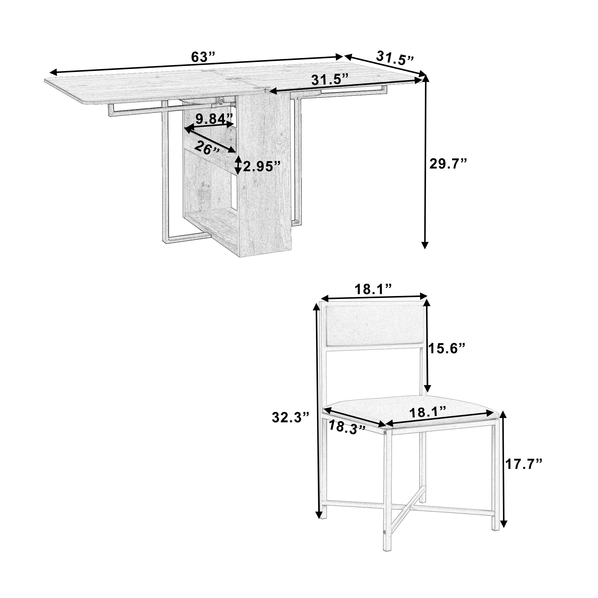 SINOFURN SYA010611WT Dining-Sets - View #20