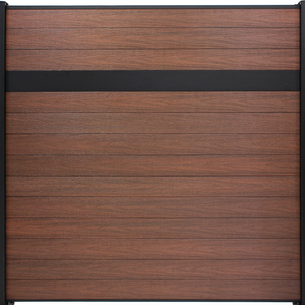 Infinity Euro EF 01402 6-Feet H x 6-Feet W Black Rose Privacy Composite Fence Panel