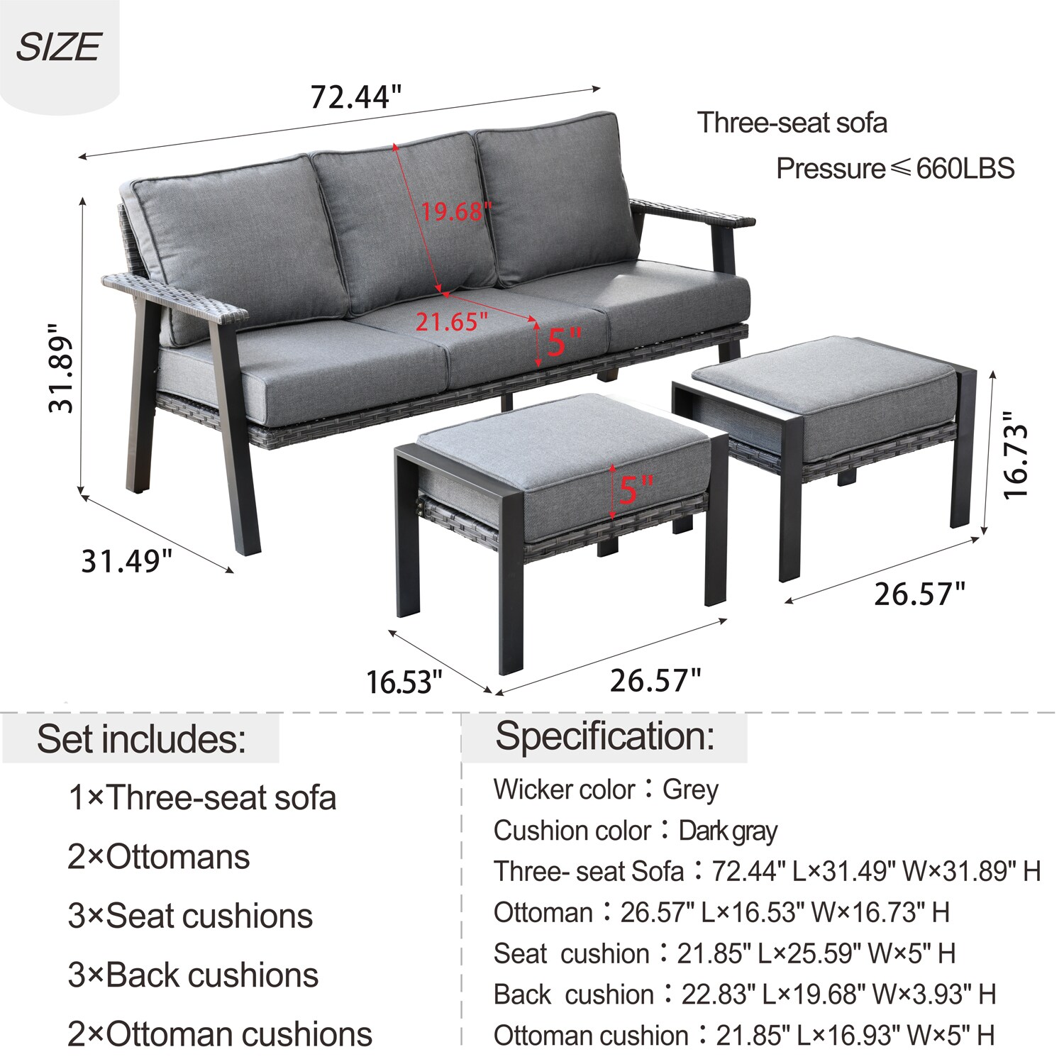 Pouuin SHW20T04A Patio-Sofas-Daybeds - View #6