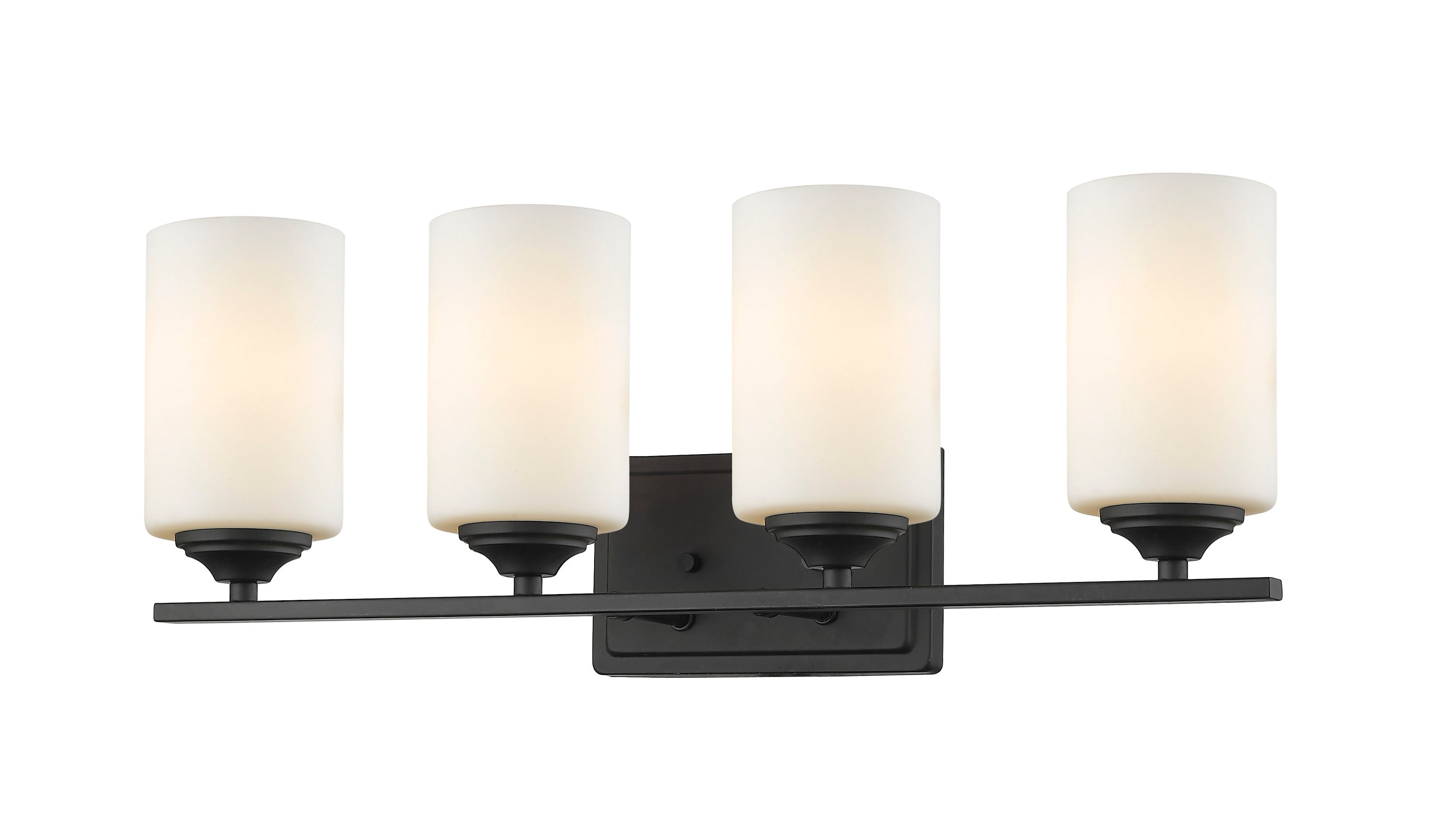 Z-Lite 435-4V-BRZ Bordeaux 24-in 4-Light Bronze Transitional Vanity Light