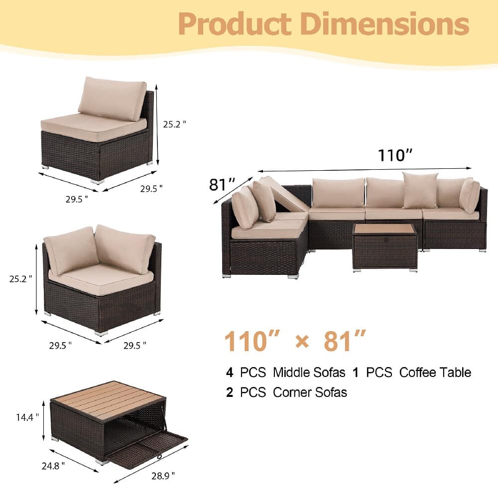 U-HOMY GG-0213KH-OT Patio-Conversation-Sets - View #2