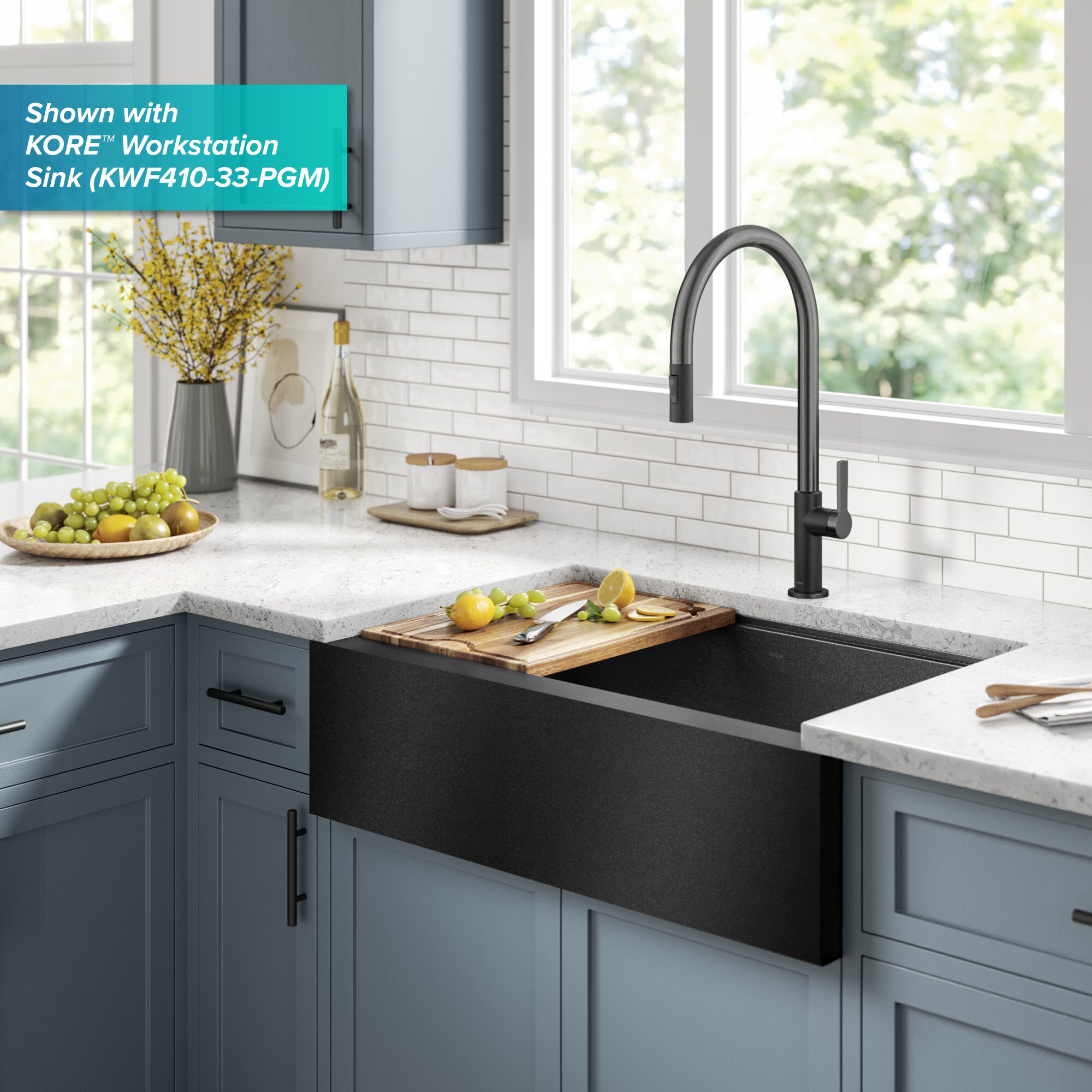 Kraus KPF-2821MBSFSB Kitchen-Faucets - View #12
