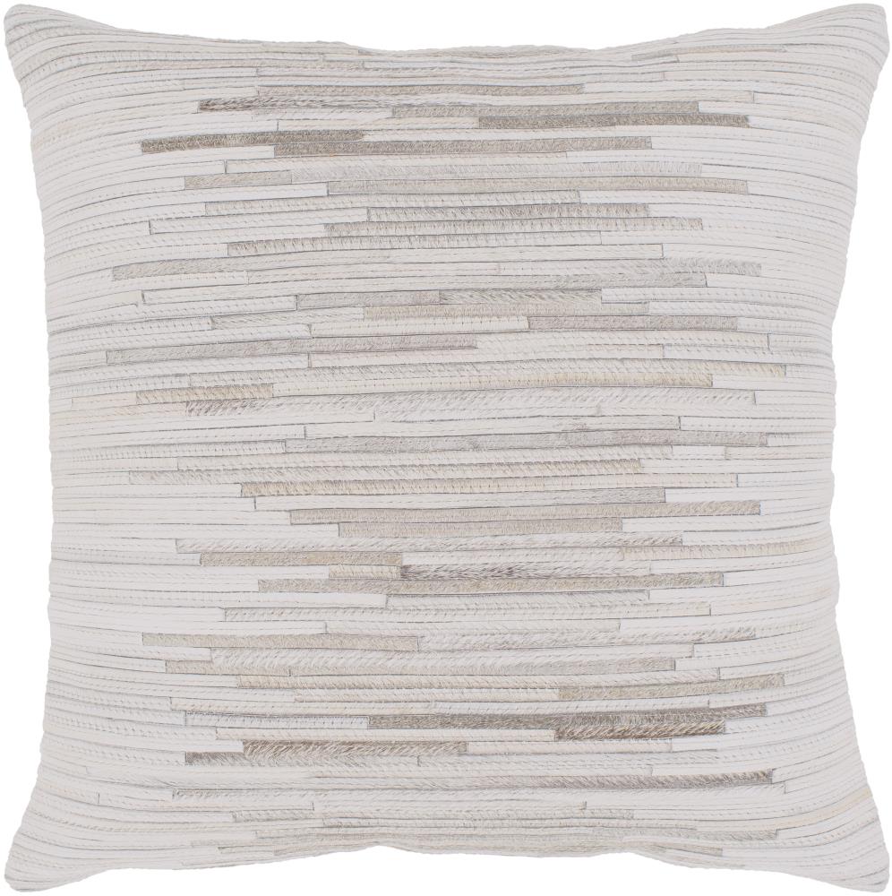 Surya ZND002-2020D Zander 20-in x 20-in Cream Square Indoor Decorative Pillow